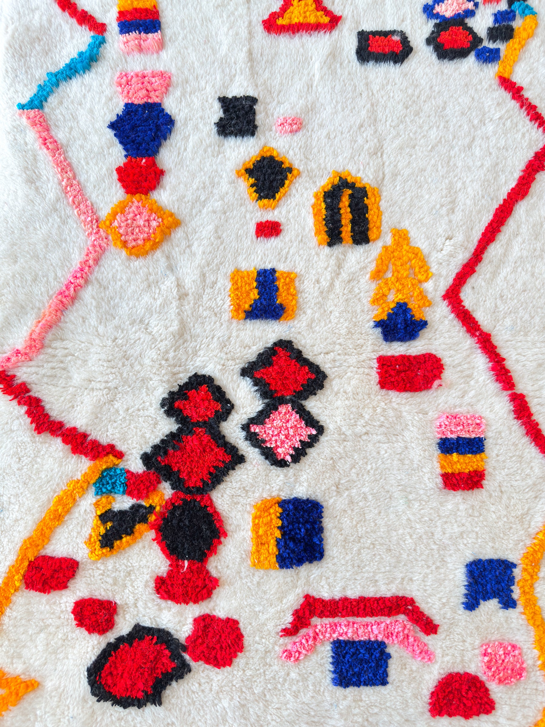 Colorful Berber rug 98 x 166 cm - No. 2488