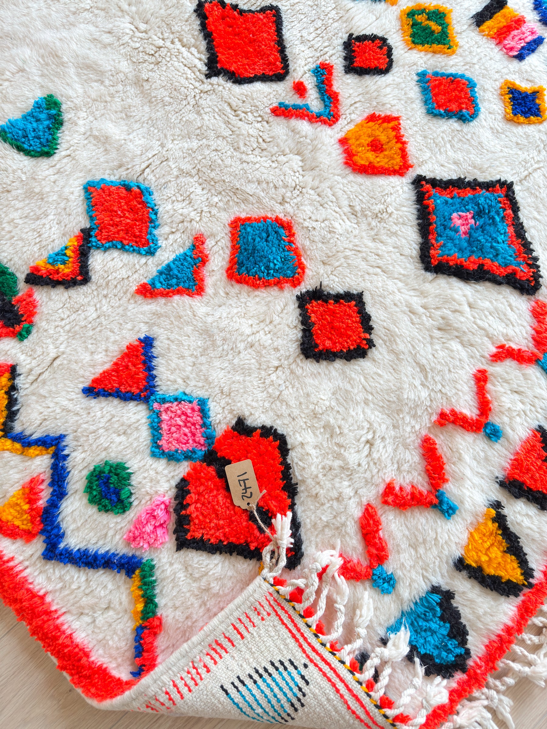 Colorful Berber rug 152 x 221 cm - No. 2471