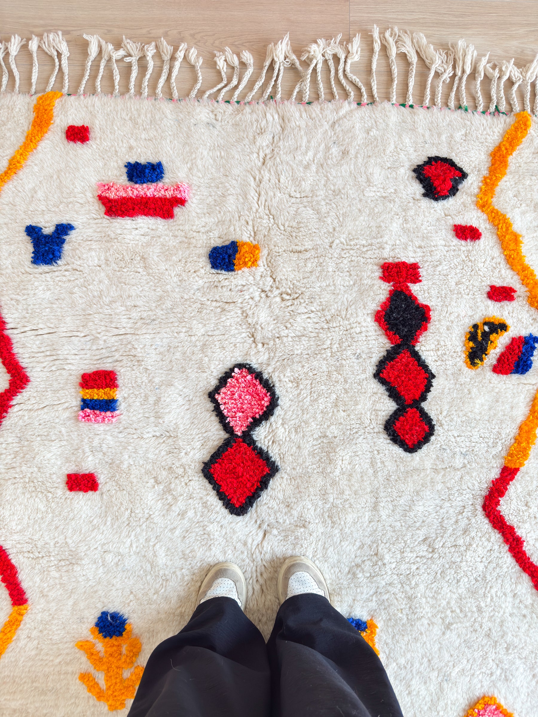 Colorful Berber rug 143 x 234 cm - No. 2483