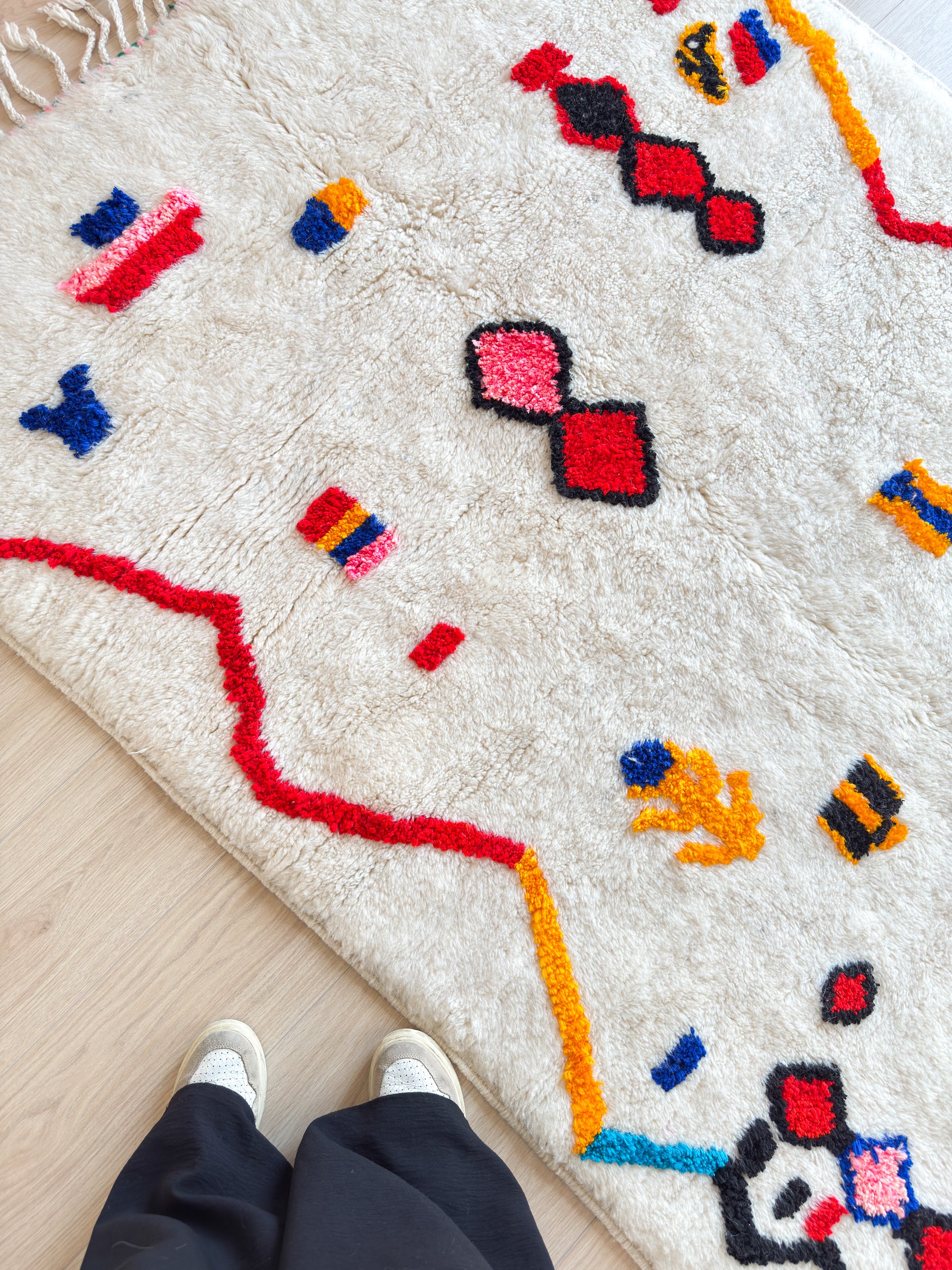 Colorful Berber rug 143 x 234 cm - No. 2483