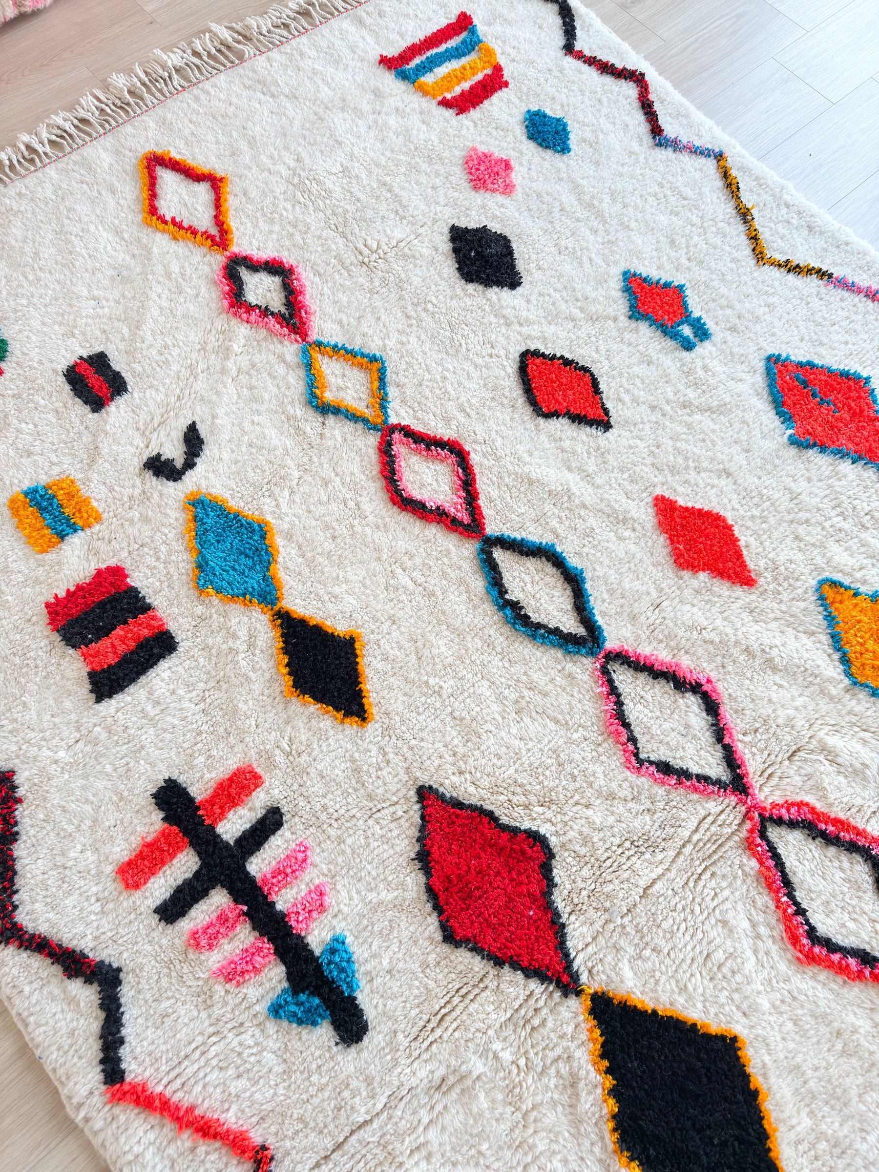 Colorful Berber rug 210 x 327 cm - No. 2477