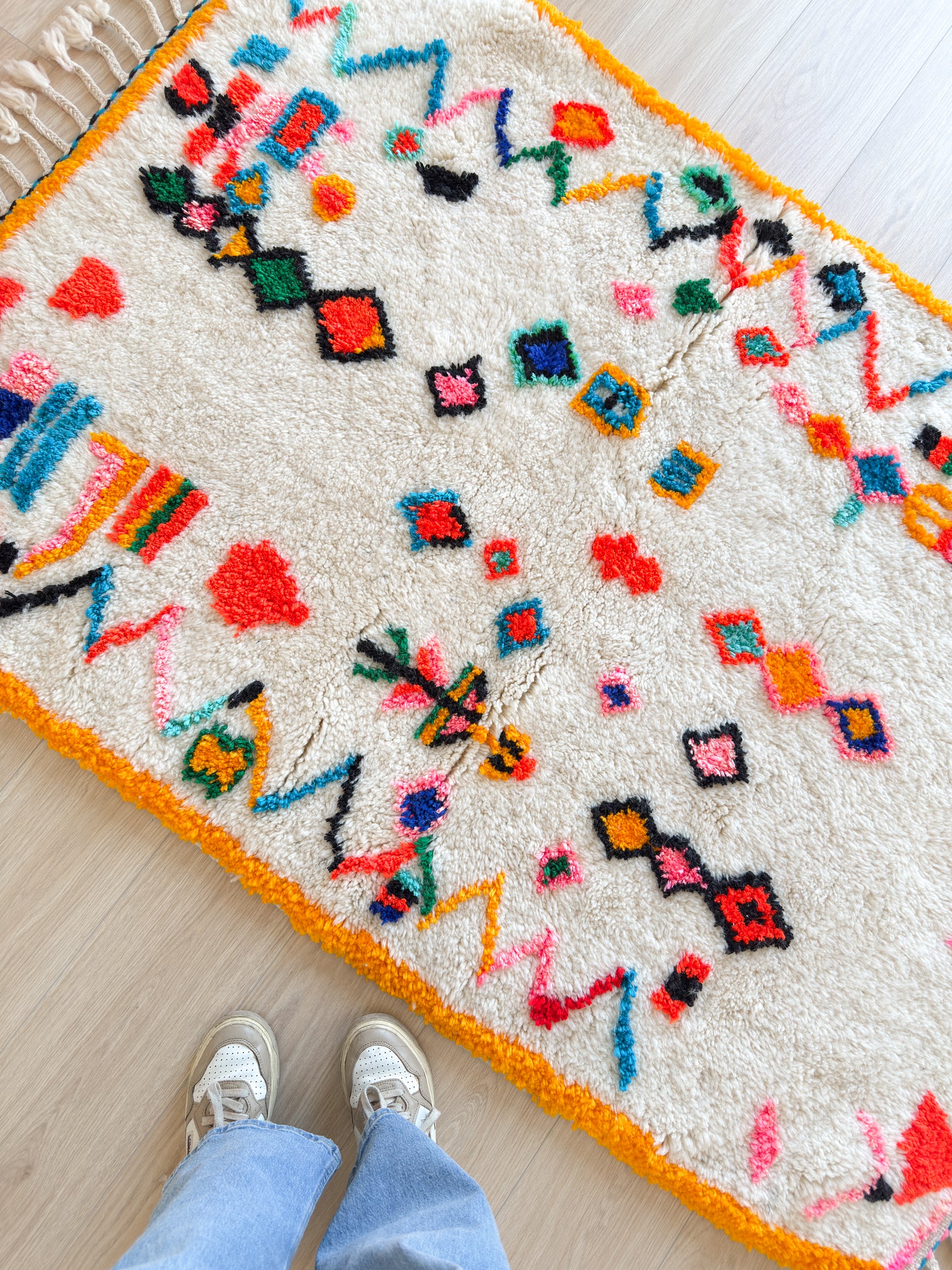 Tapis berbère coloré 119 x 197 cm - n°2537