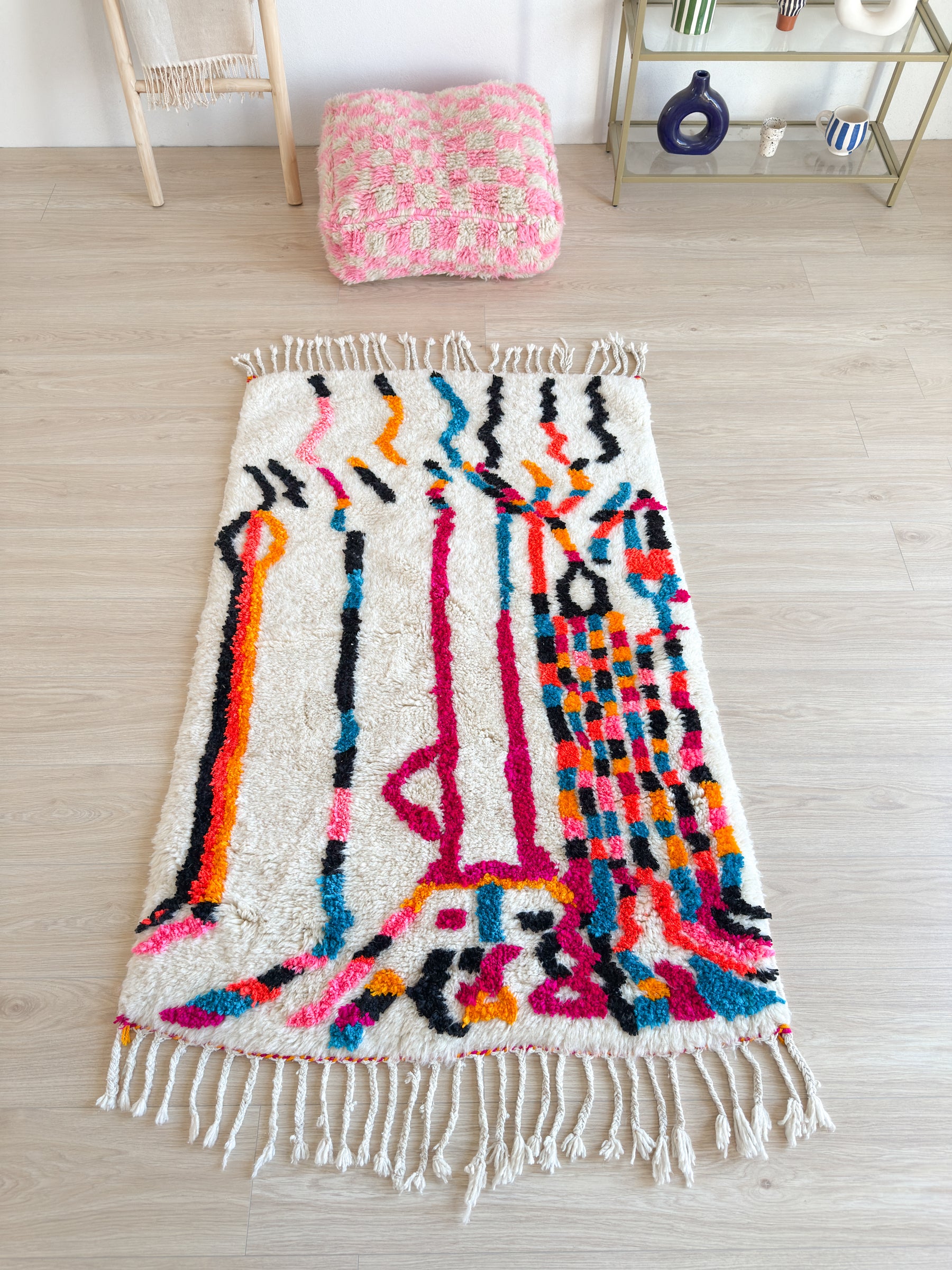 Tapis berbère coloré 103 x 185 cm - n°2509