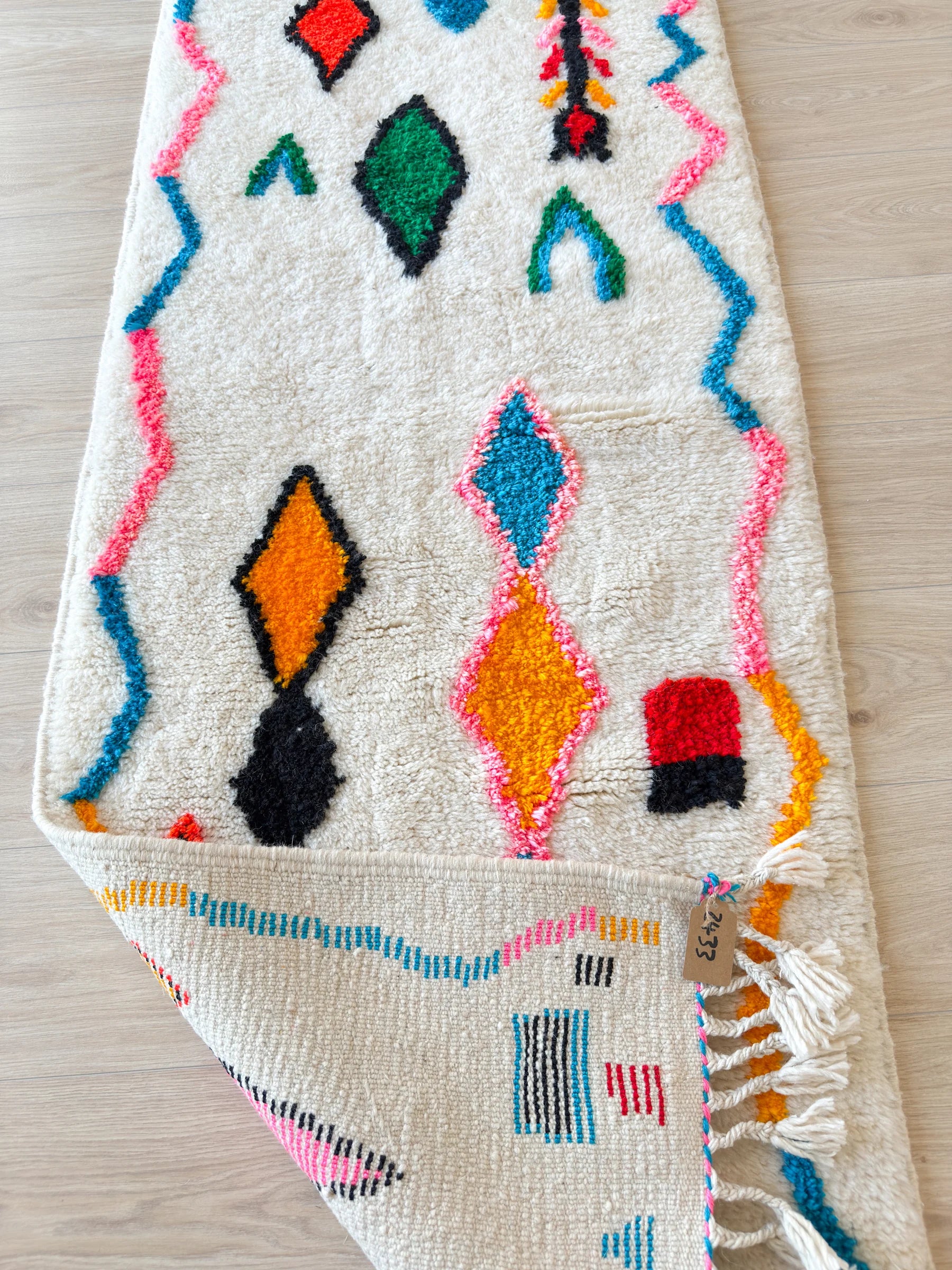 Kleurrijk Berbers loperkleed 77 x 342 cm - nr. 2433