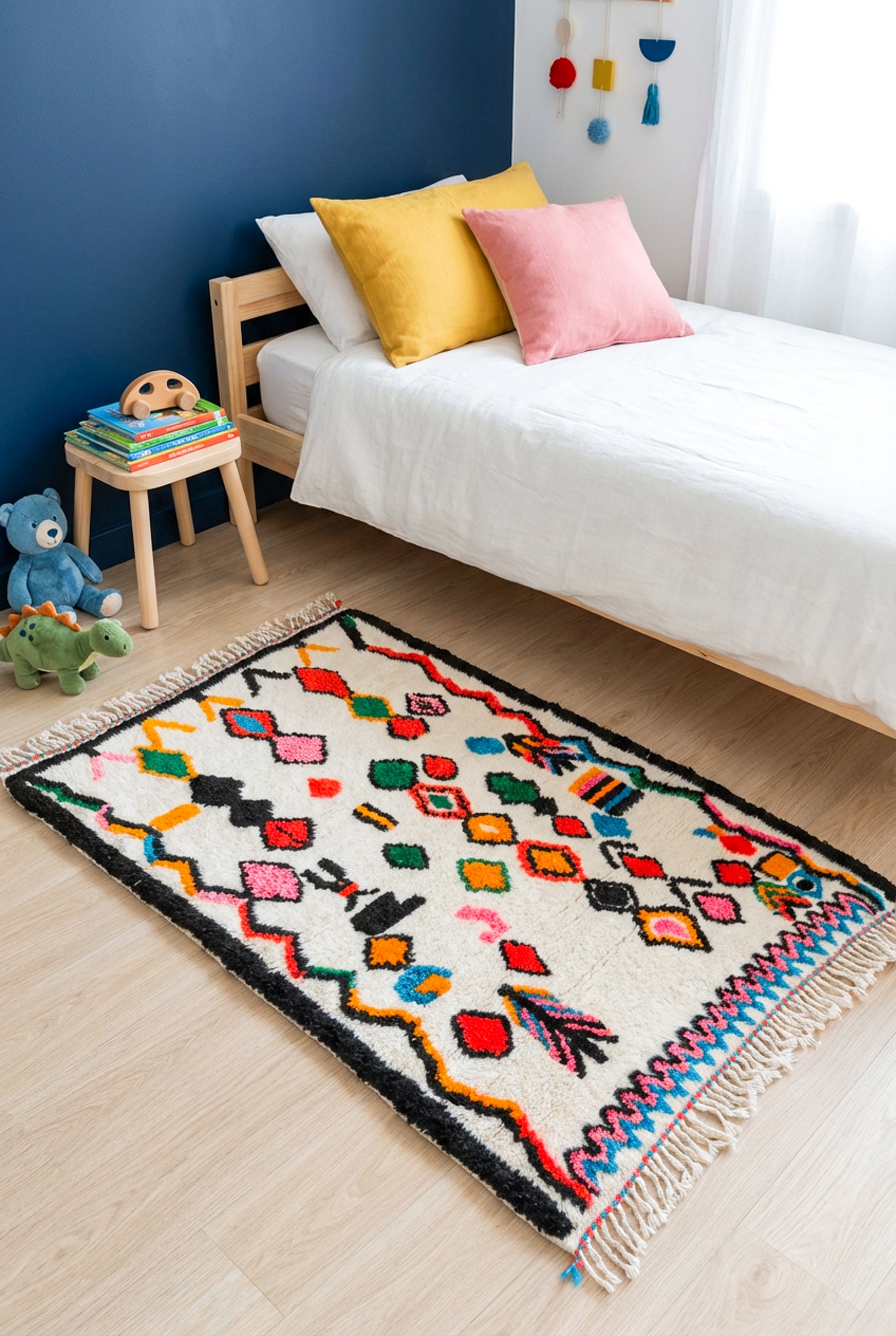 Tapis berbère coloré 102 x 166 cm - n°2344