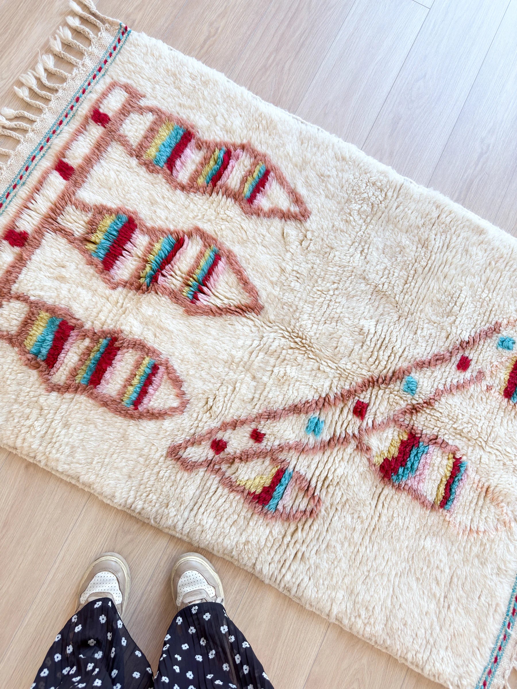 Colorful Berber rug 99 x 165 cm - n°2294