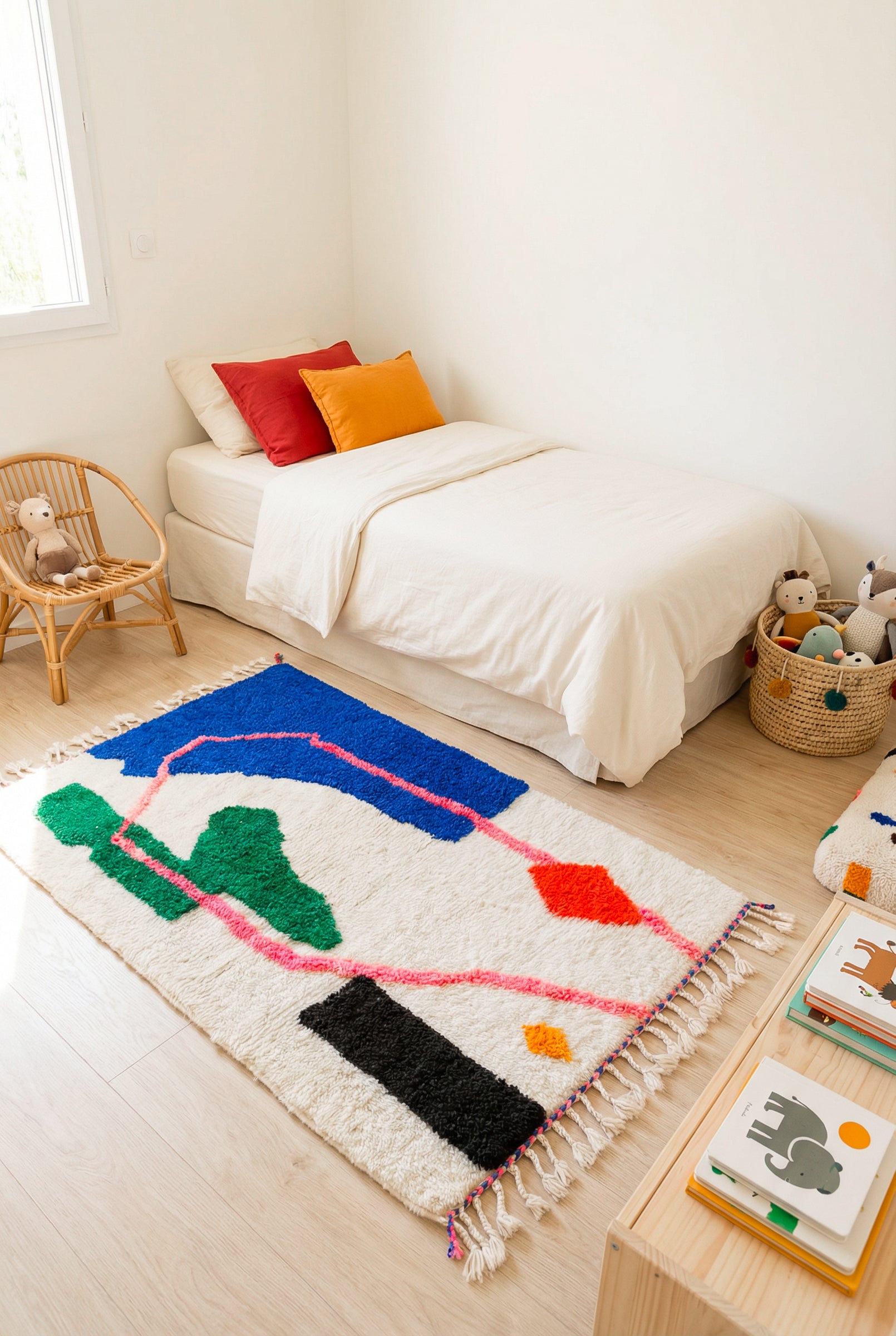 Tapis berbère coloré 96 x 169 cm - n°2457