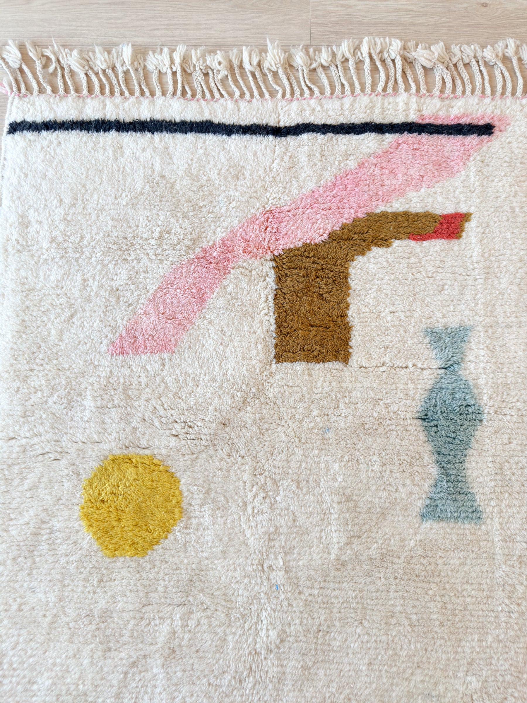 Bunter Berberteppich 123 x 197 cm - Nr. 2582