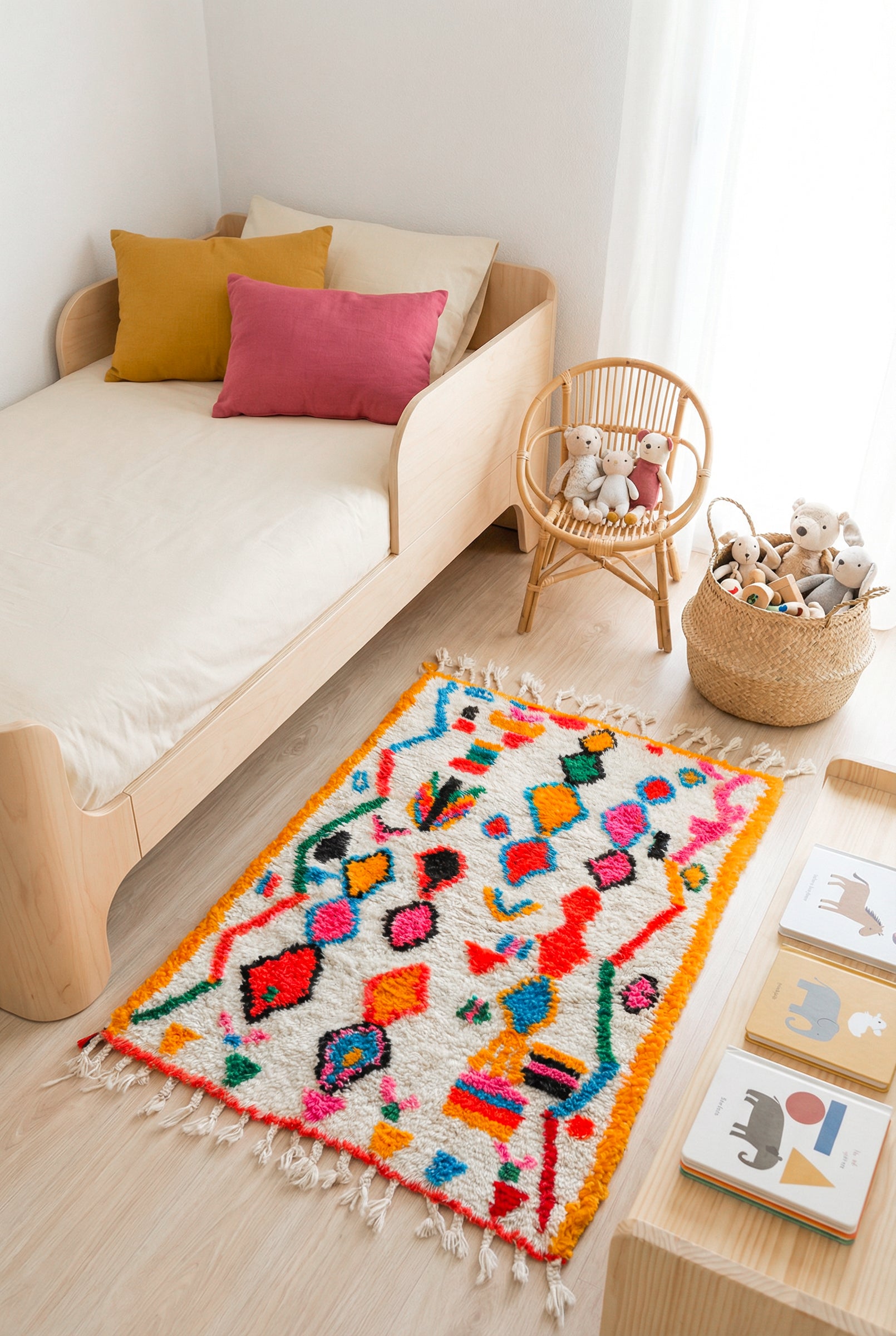 Tapis berbère coloré 83 x 125 cm - n°1999