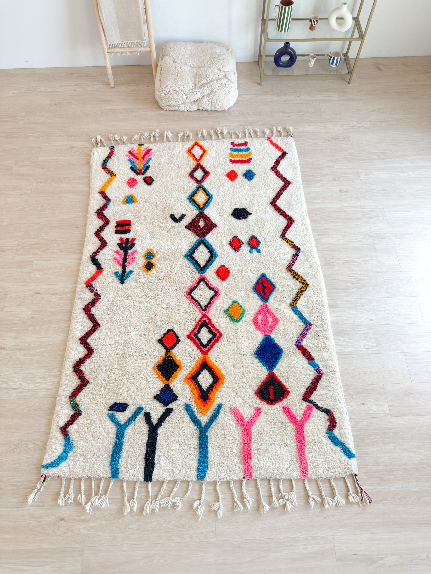 Tapis berbère coloré 165 x 278 cm - n°2612