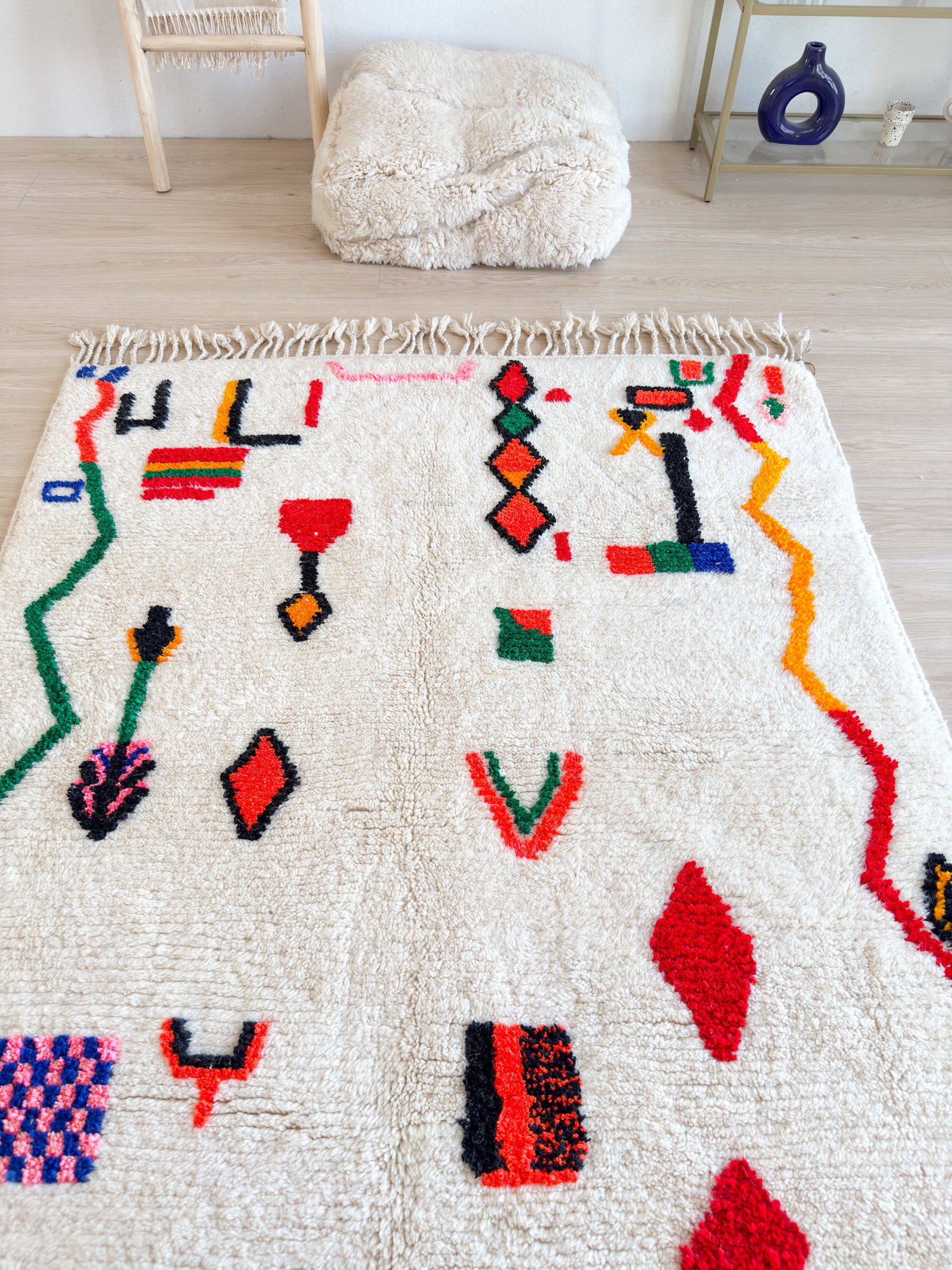 Tapis berbère coloré 147 x 276 cm - n°2614