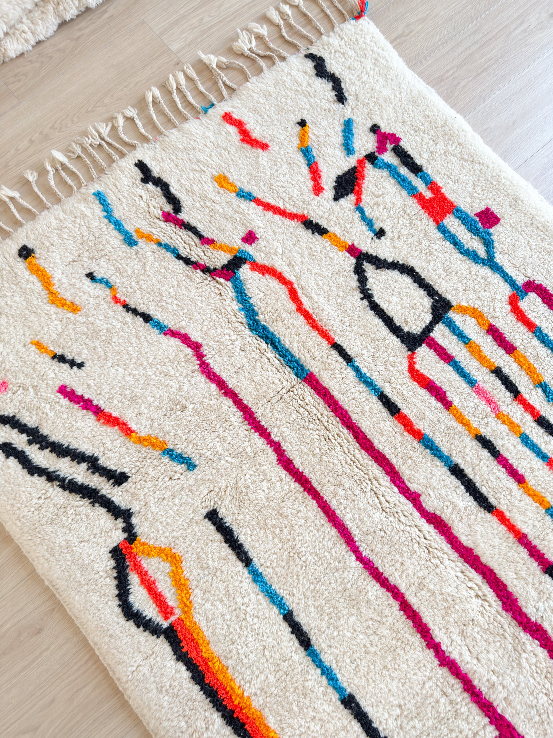 Tapis berbère coloré 150 x 229 cm - n°2617