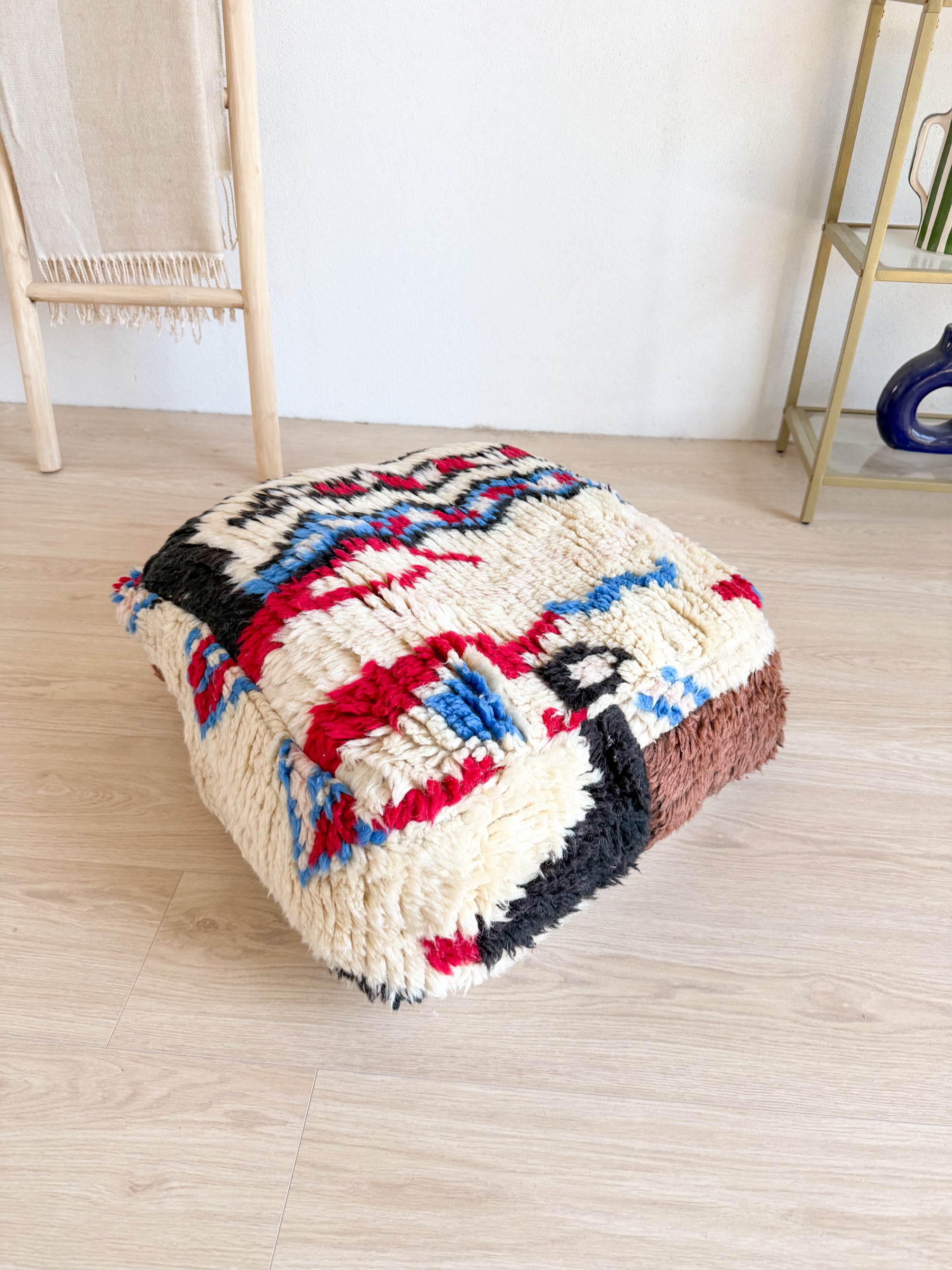 Pouf Marocchino, pouf berbero colorato - 60 x 60 cm - n°138