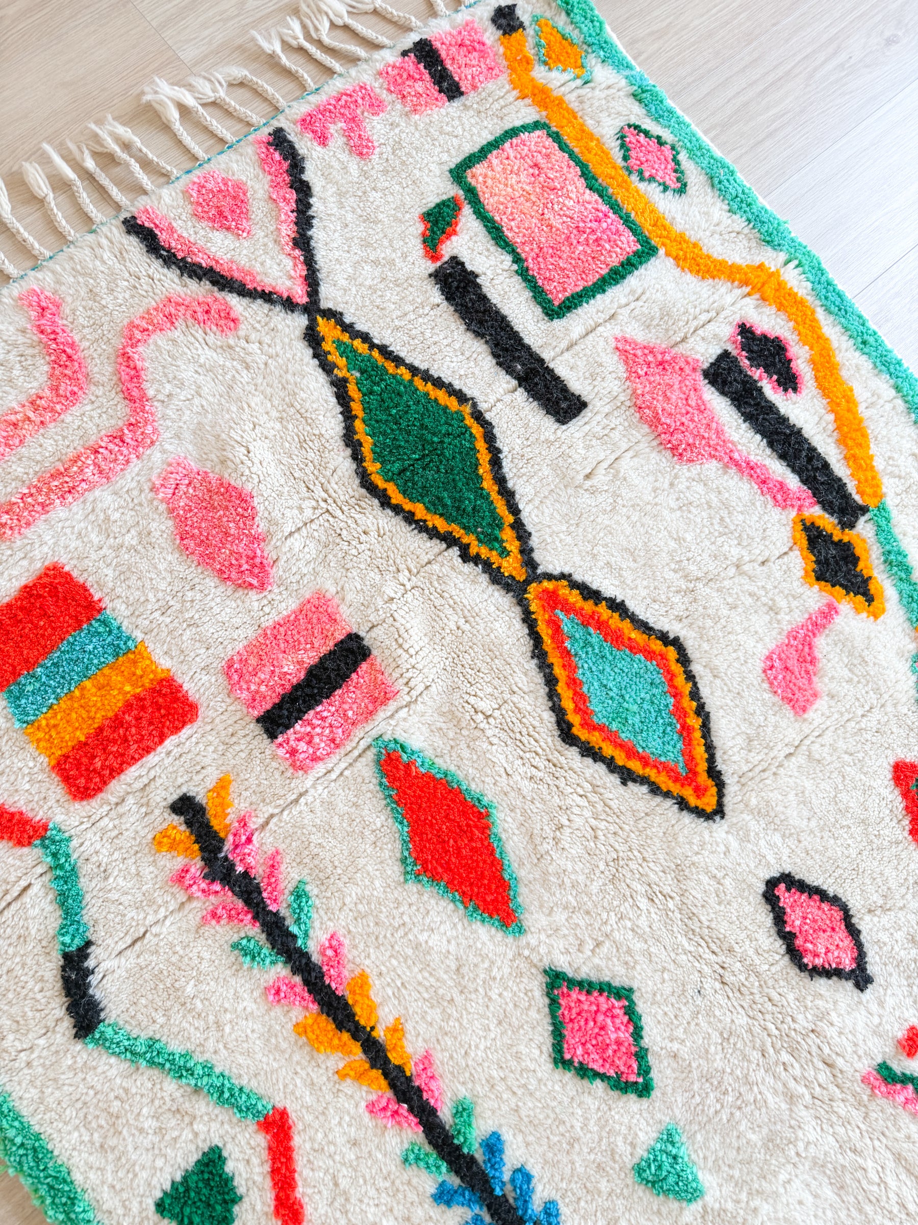 Tapis berbère coloré 149 x 275 cm - n°2639