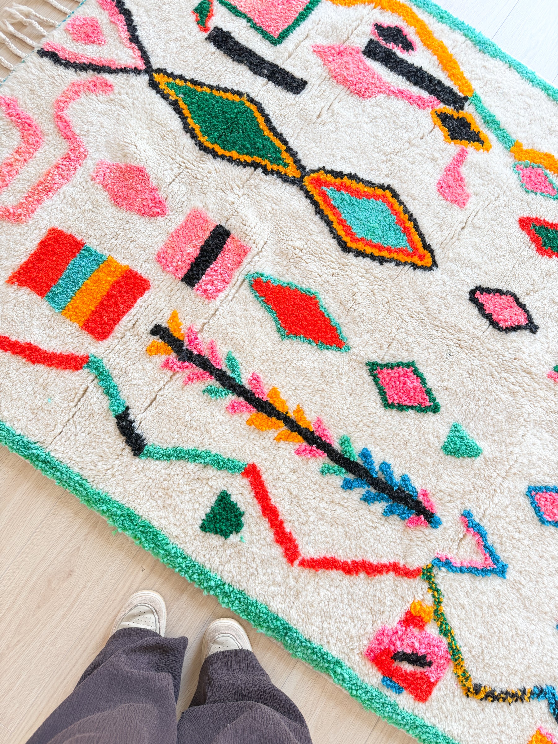Tapis berbère coloré 149 x 275 cm - n°2639