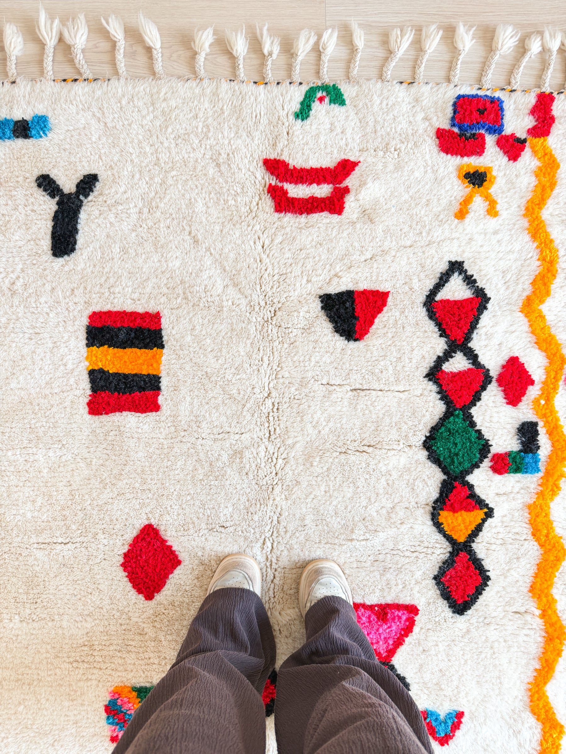 Tapis berbère coloré 150 x 268 cm - n°2652