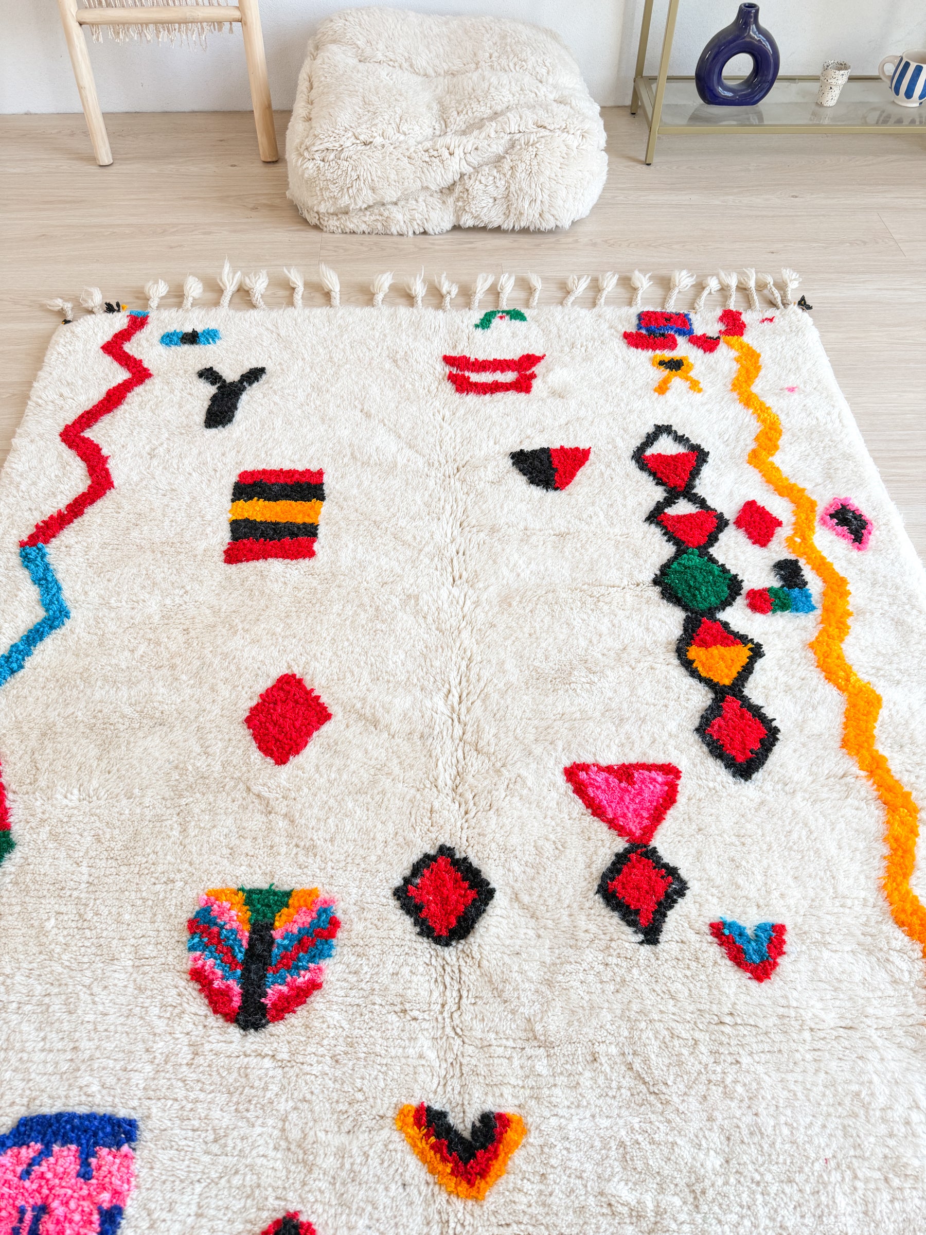 Tapis berbère coloré 150 x 268 cm - n°2652