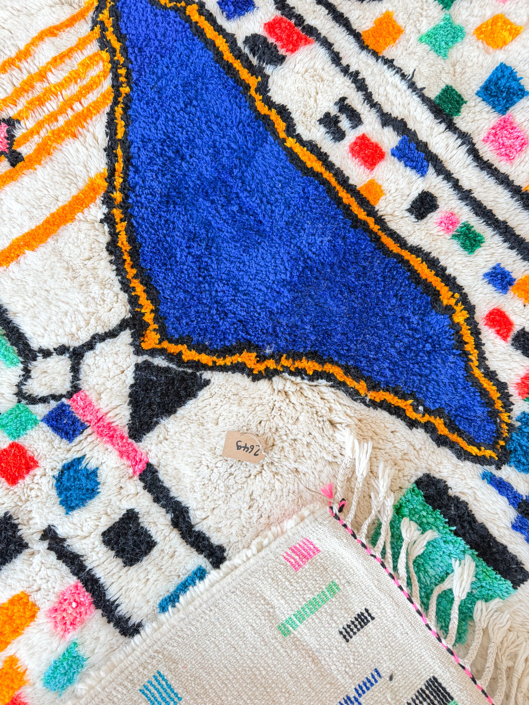 Tapis berbère coloré 159 x 230 cm - n°2649