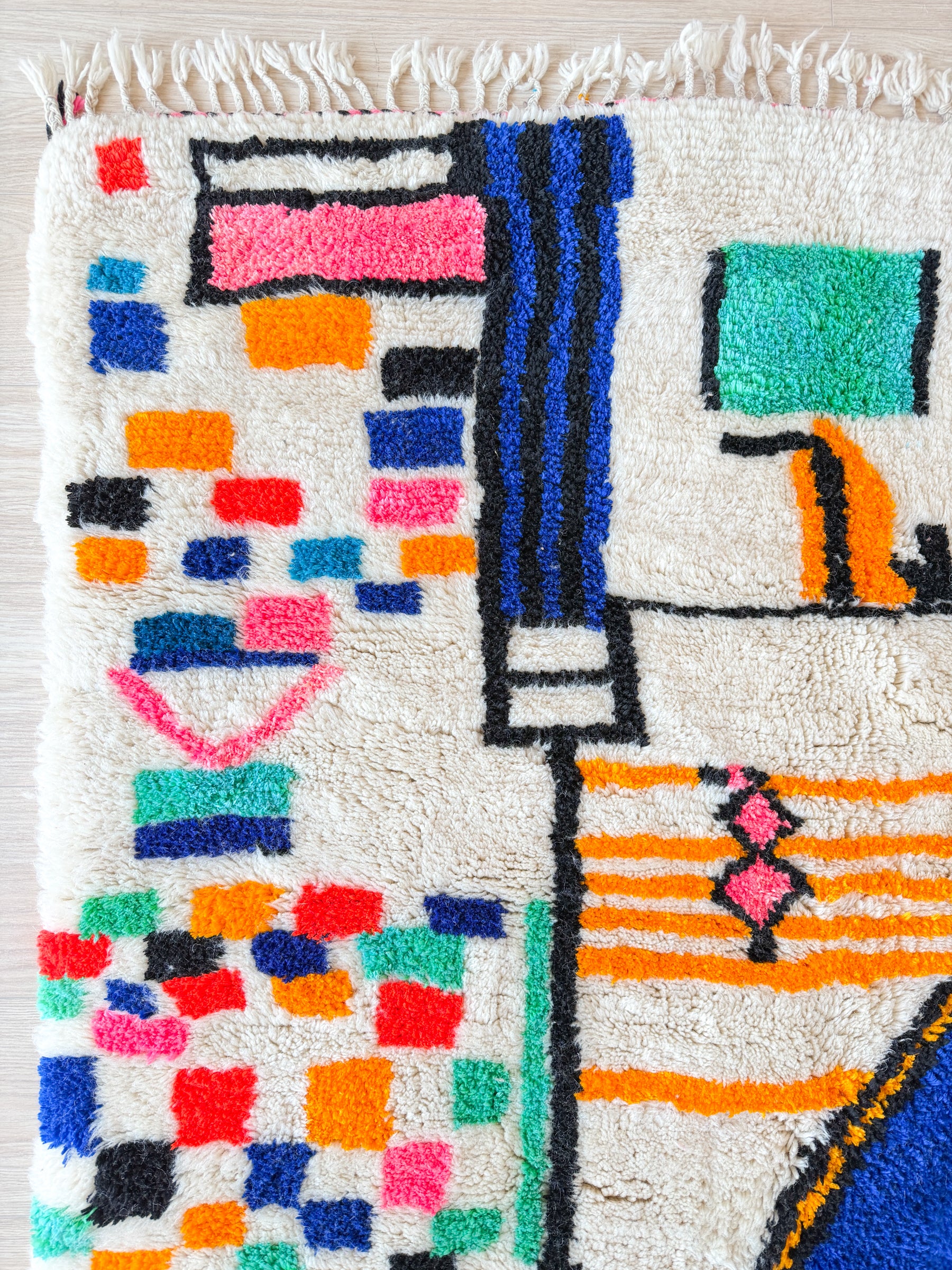 Tapis berbère coloré 159 x 230 cm - n°2649