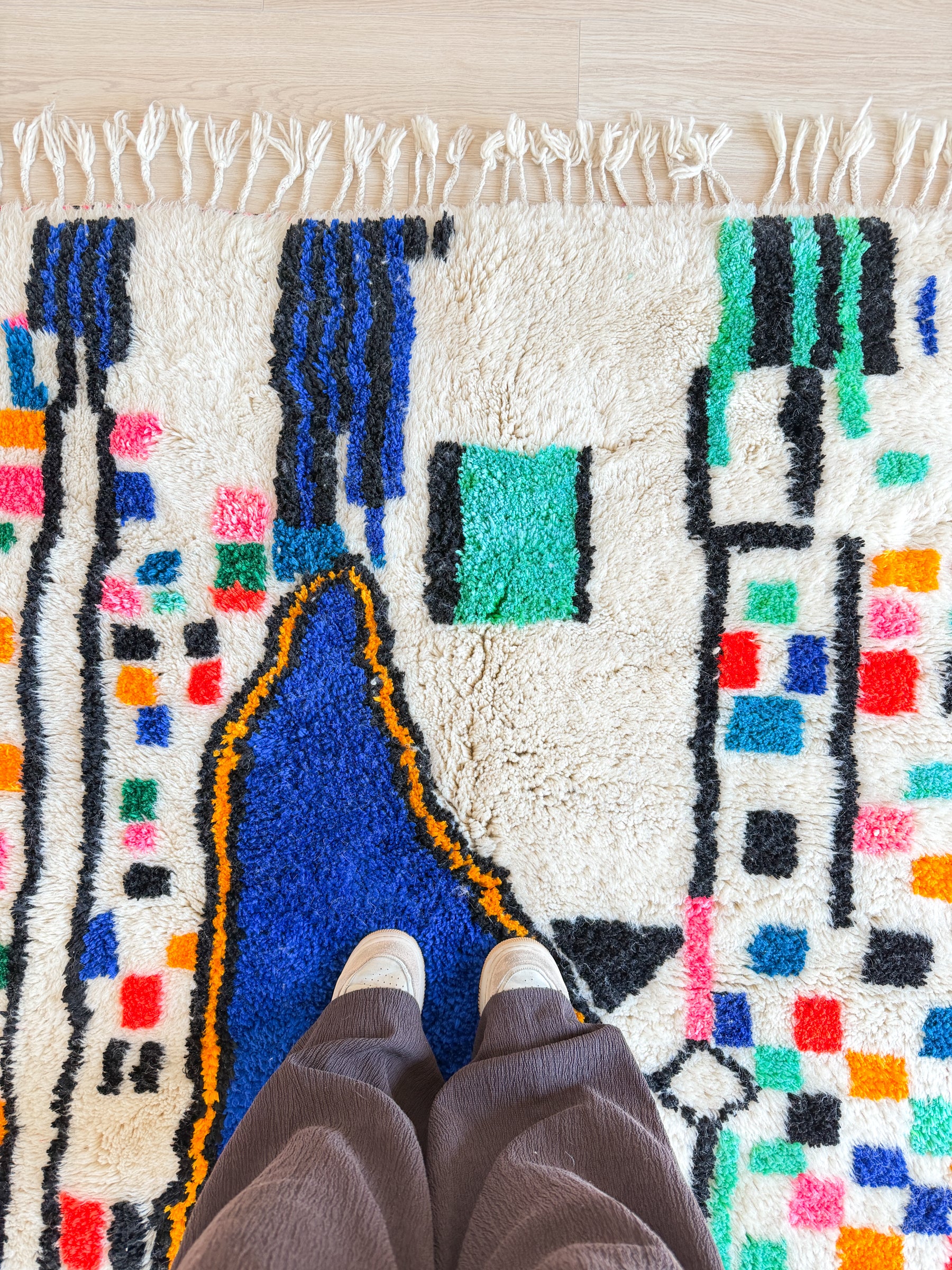 Tapis berbère coloré 159 x 230 cm - n°2649
