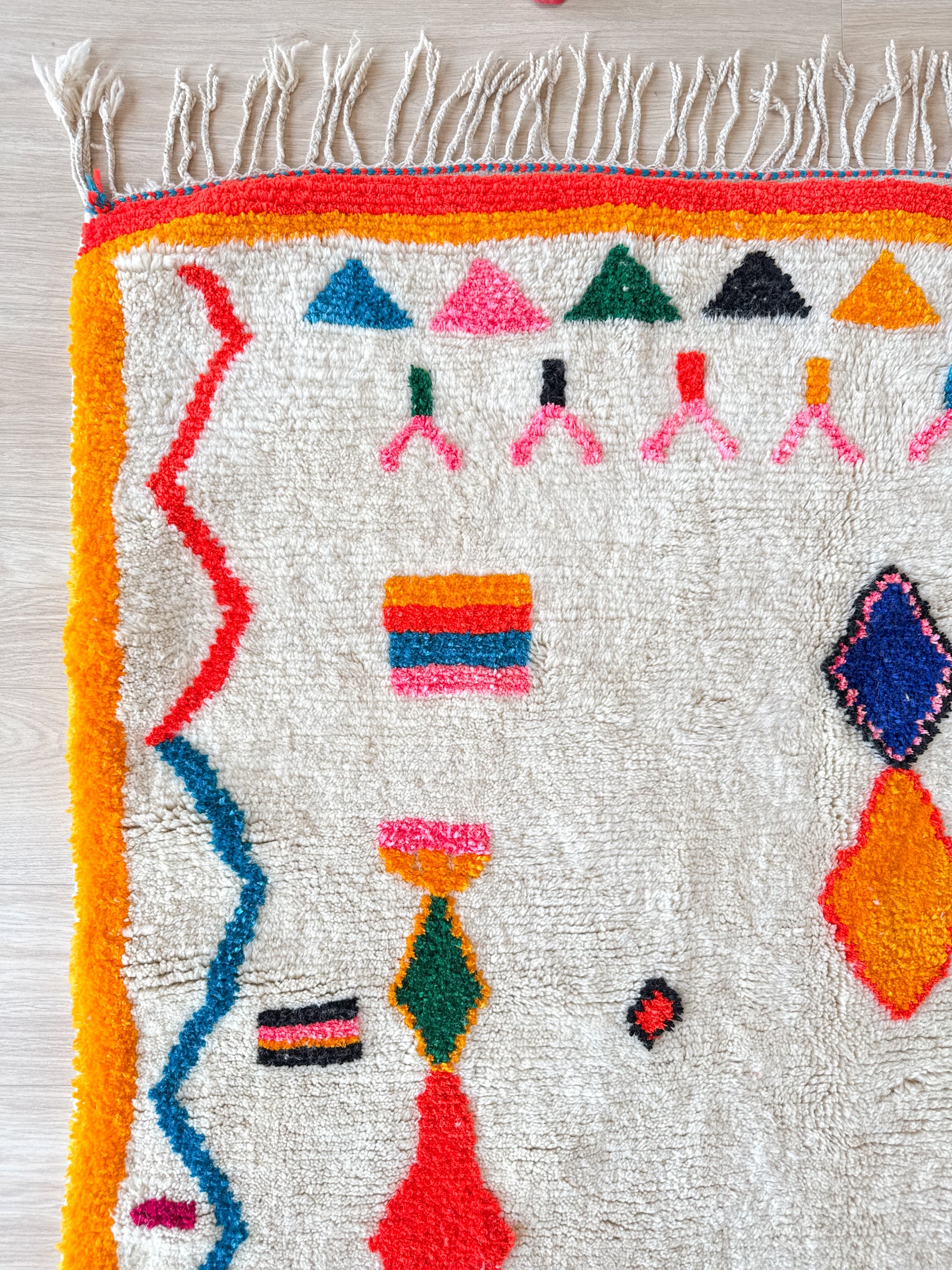 Tapis berbère coloré 151 x 295 cm - n°2646