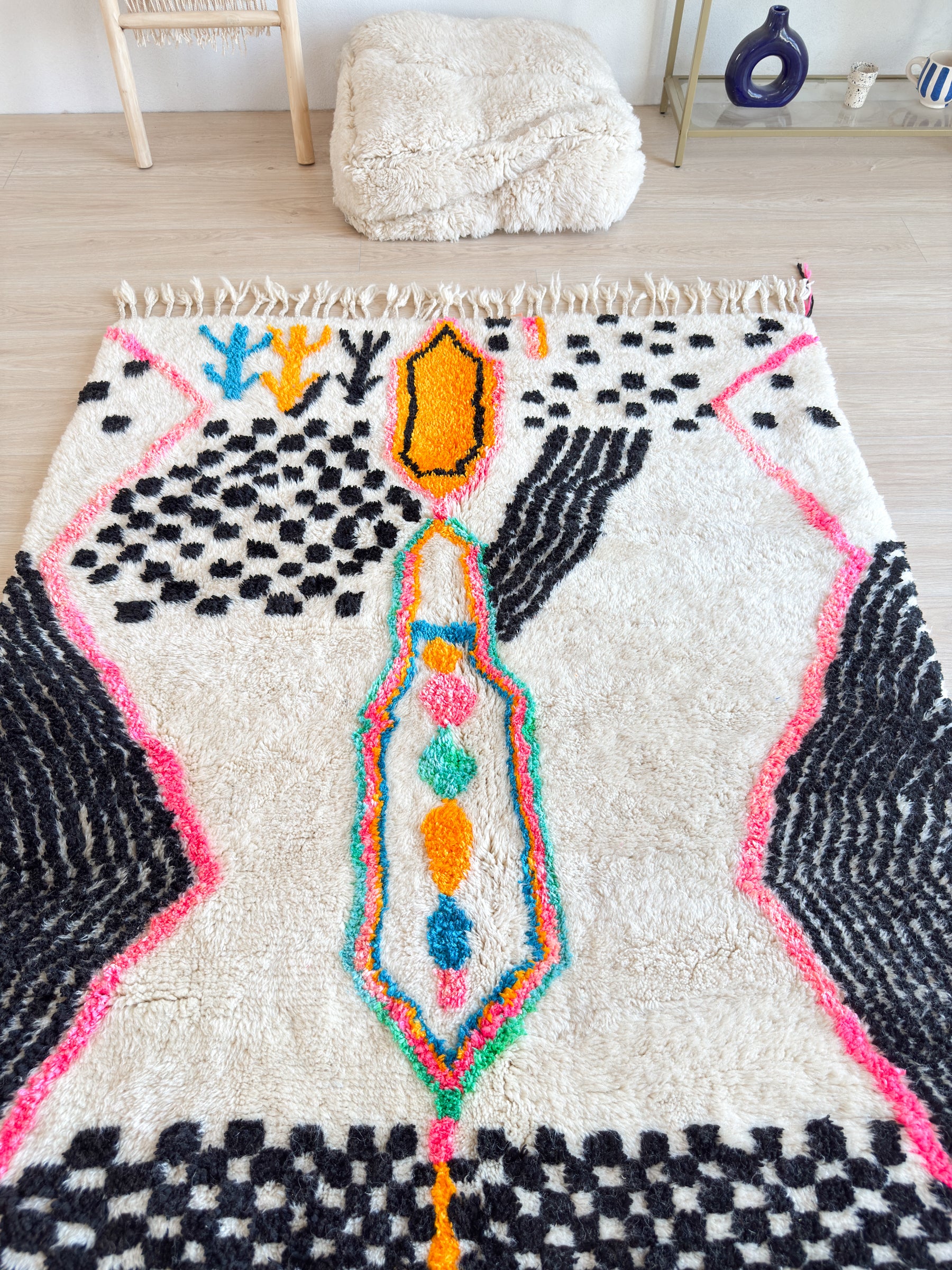 Tapis berbère coloré 147 x 287 cm - n°2640