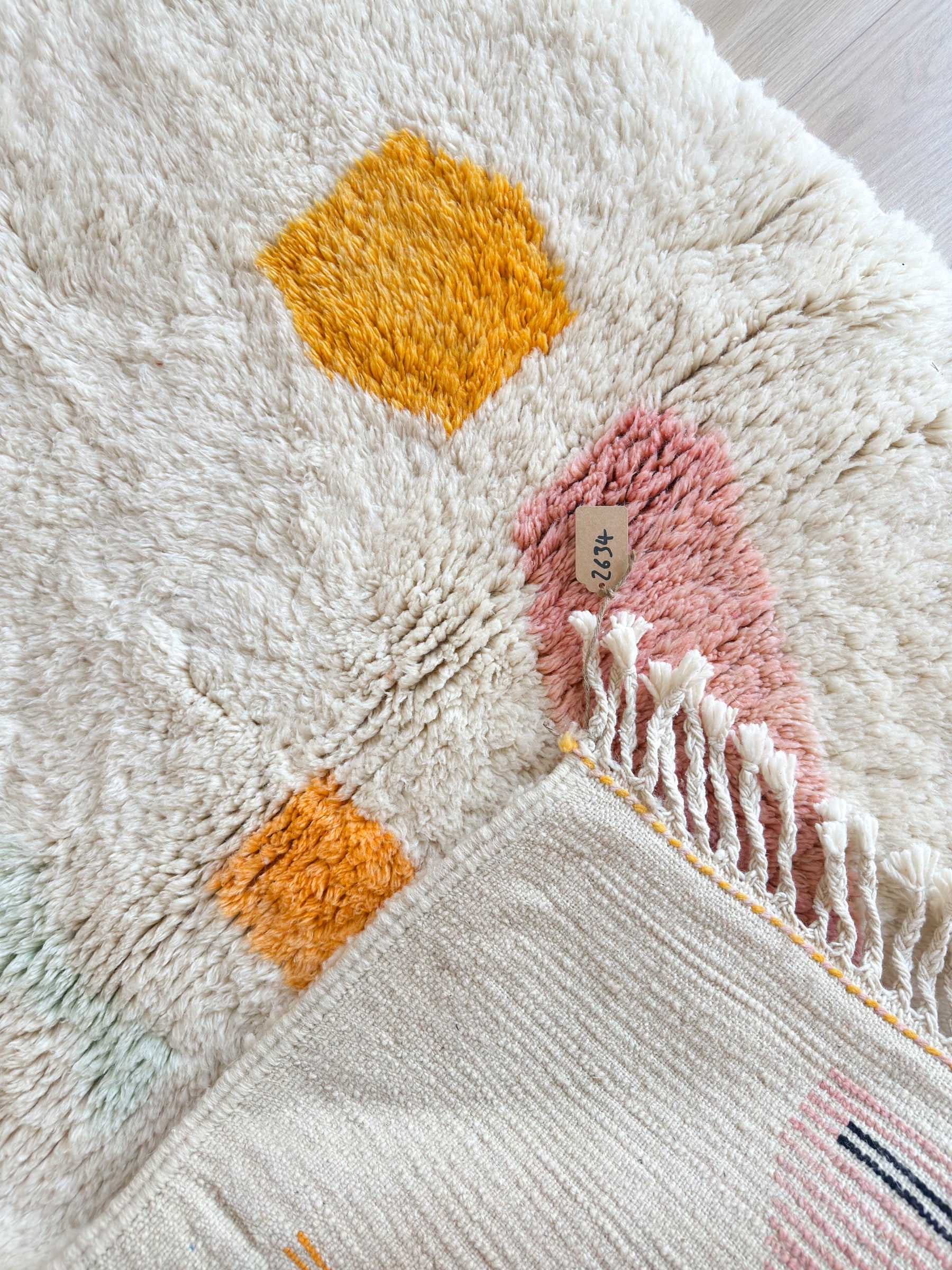 Tapis berbère coloré 112 x 185 cm - n°2634