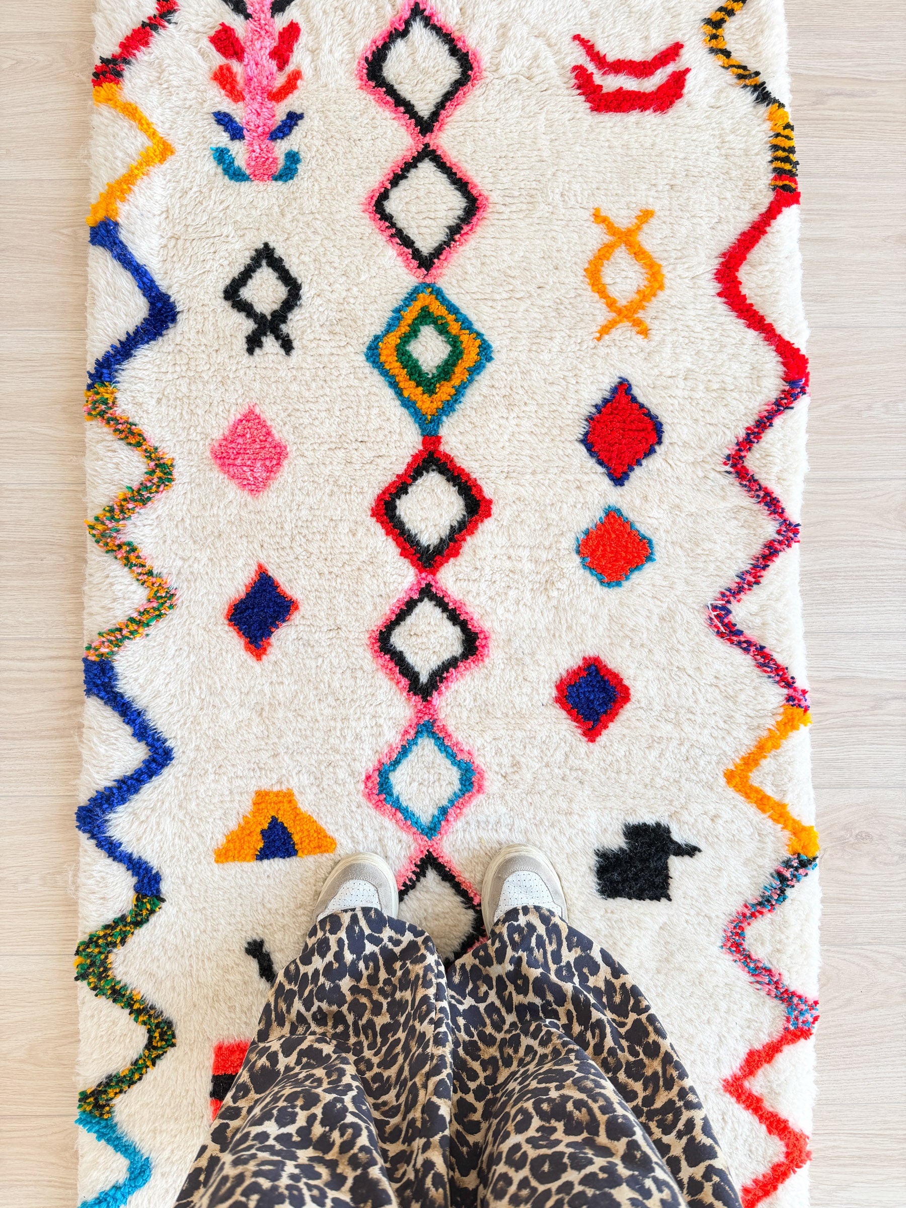 Farbenfroher Berber-Läuferteppich 87 x 310 cm - Nr. 2334