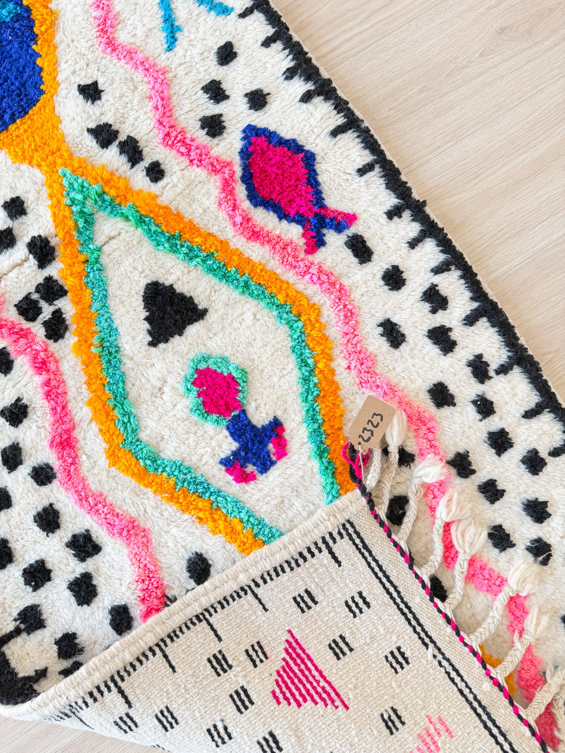 Färgglad berbermatta för hall 80 x 250 cm - n°2323