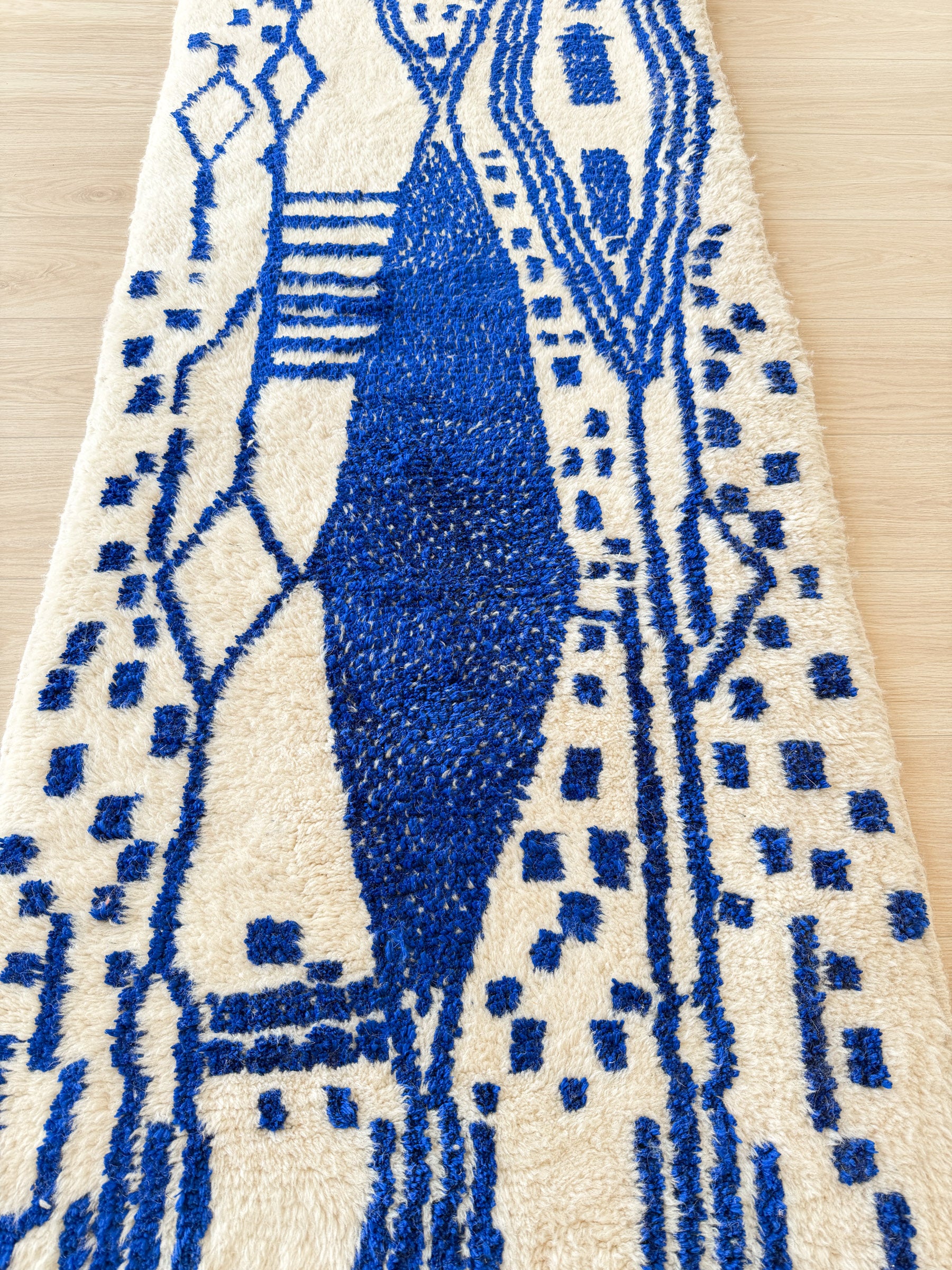 Farbenfroher Berber-Läuferteppich 88 x 263 cm - Nr. 2267