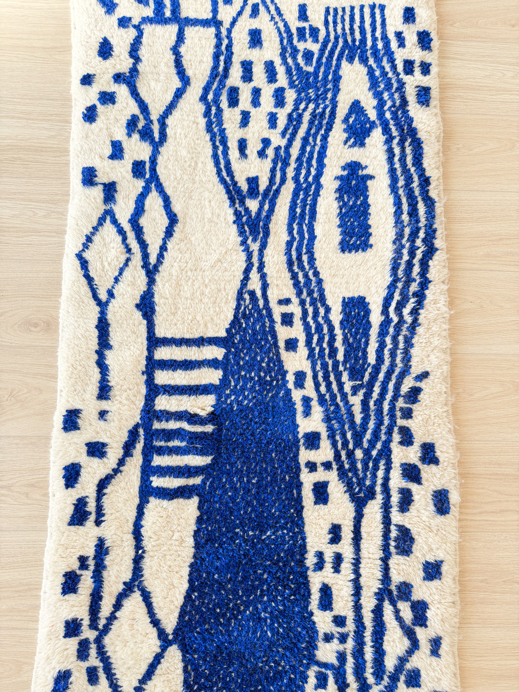 Kleurrijke Berberse lopertapijt 88 x 263 cm - n°2267