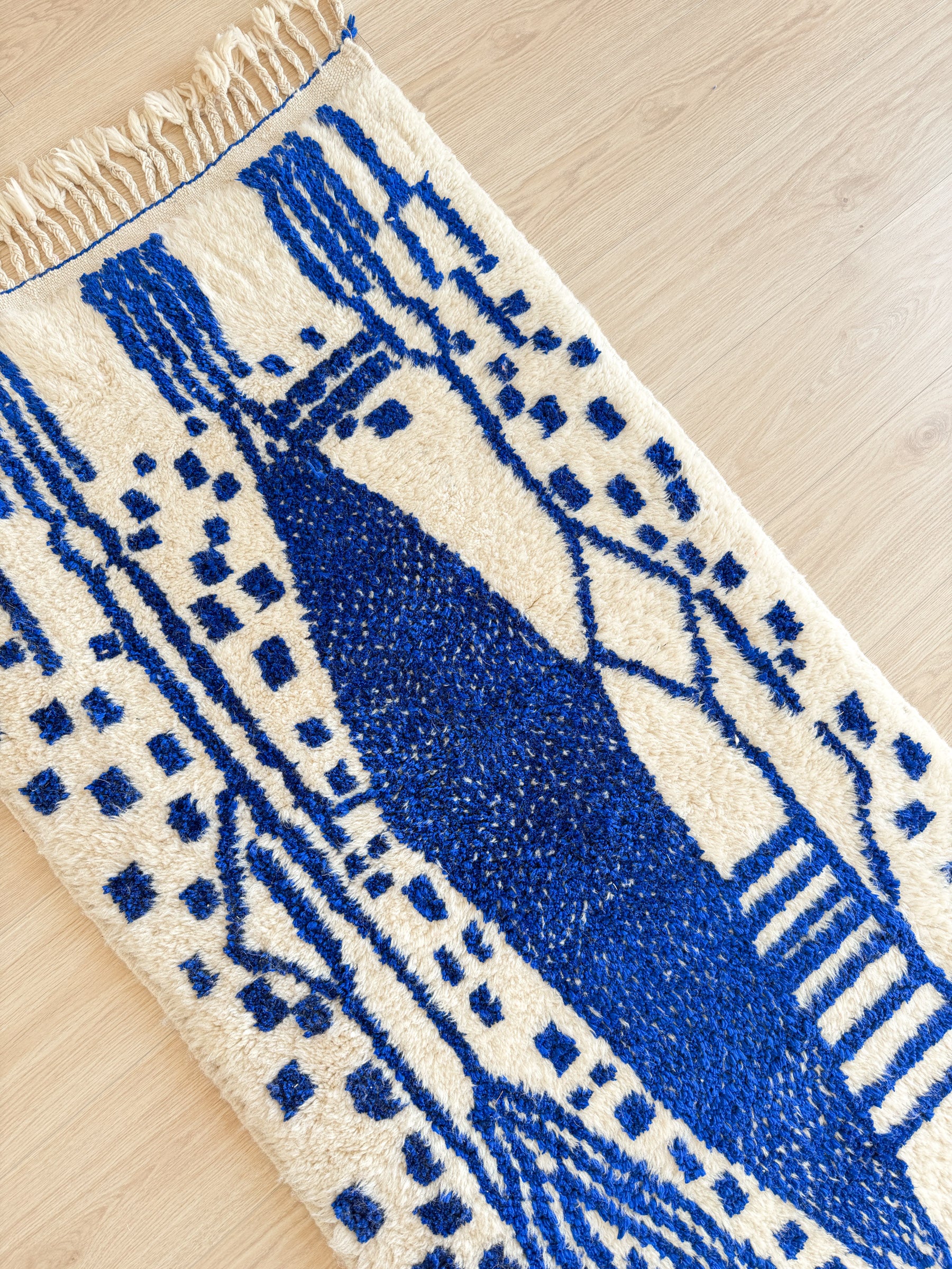 Kleurrijke Berberse lopertapijt 88 x 263 cm - n°2267