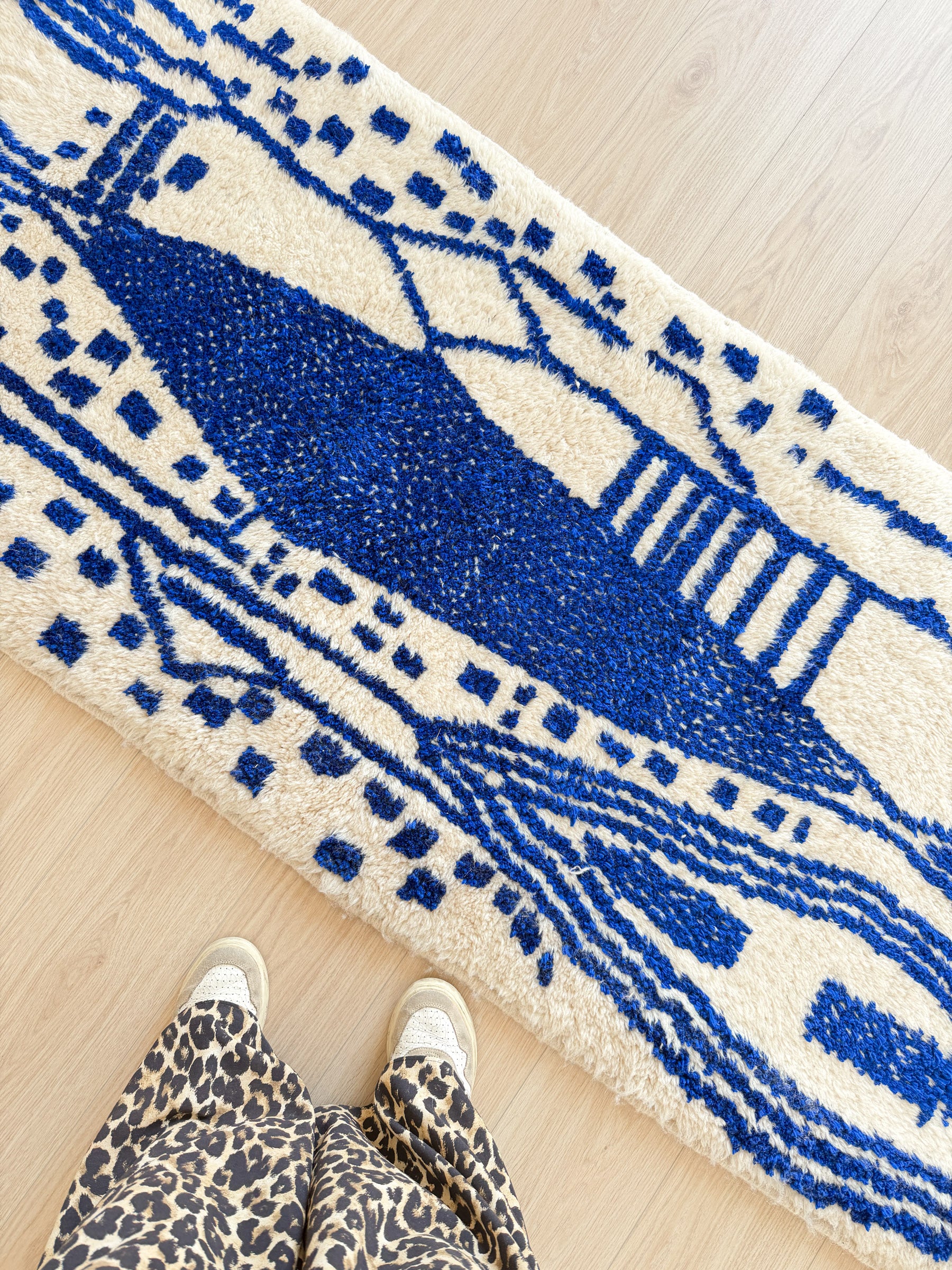 Farbenfroher Berber-Läuferteppich 88 x 263 cm - Nr. 2267