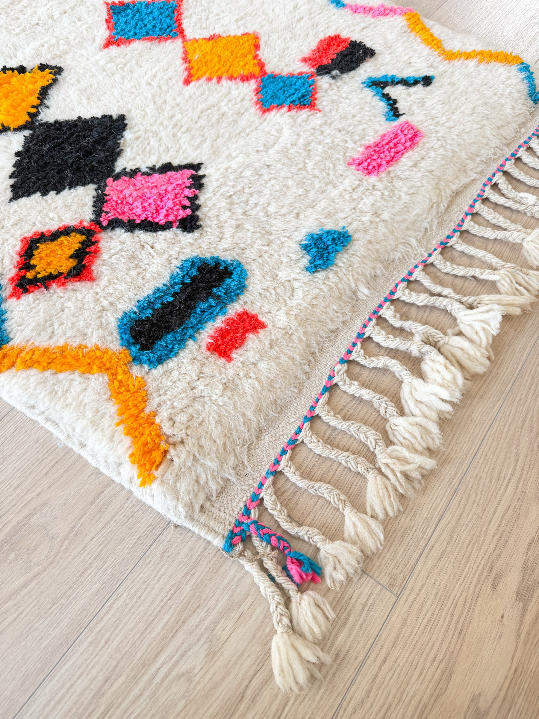 Colorful Berber hallway runner 85 x 250 cm - No. 2307
