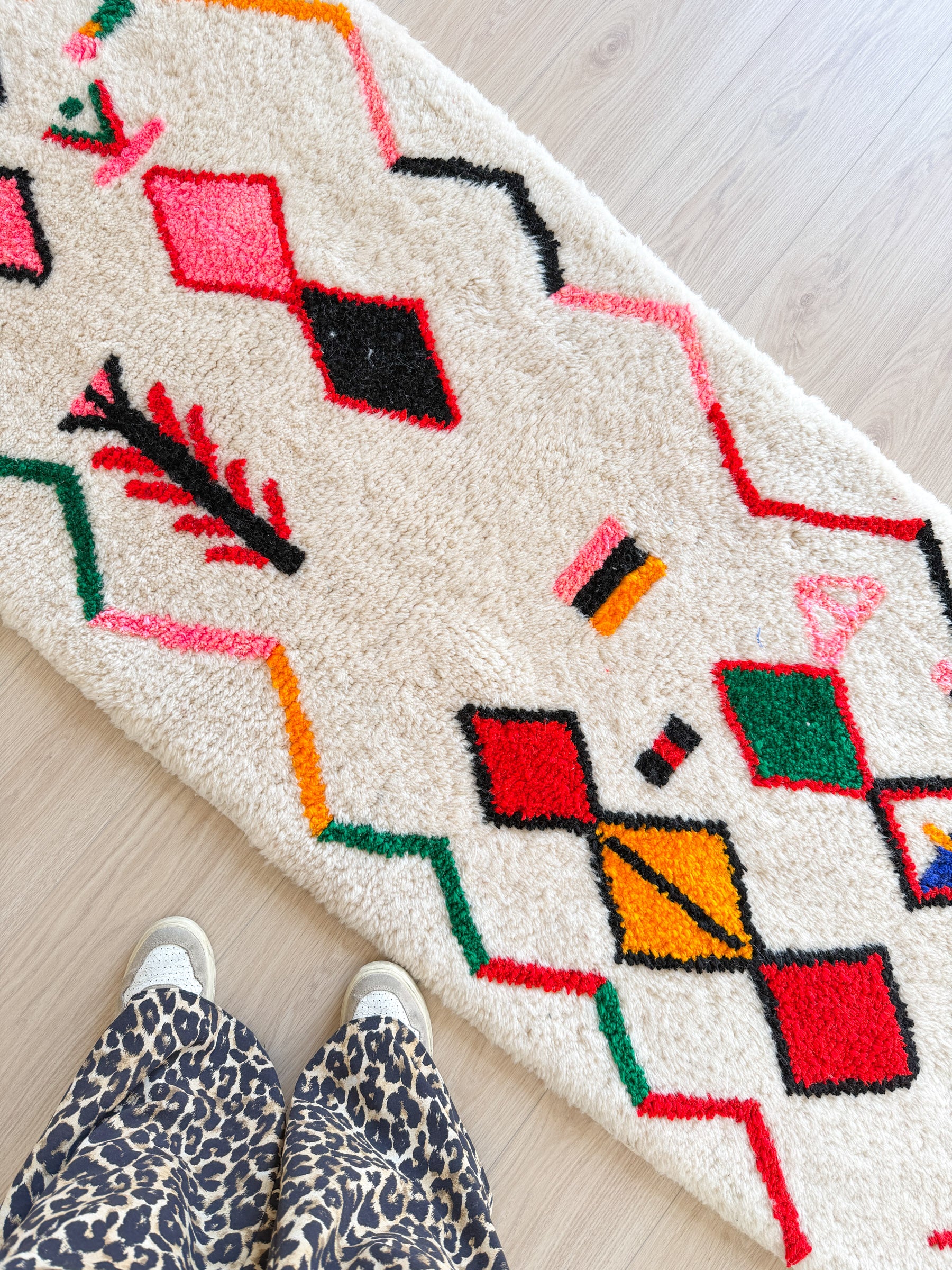 Colorful Berber hallway runner 84 x 251 cm - No. 2374
