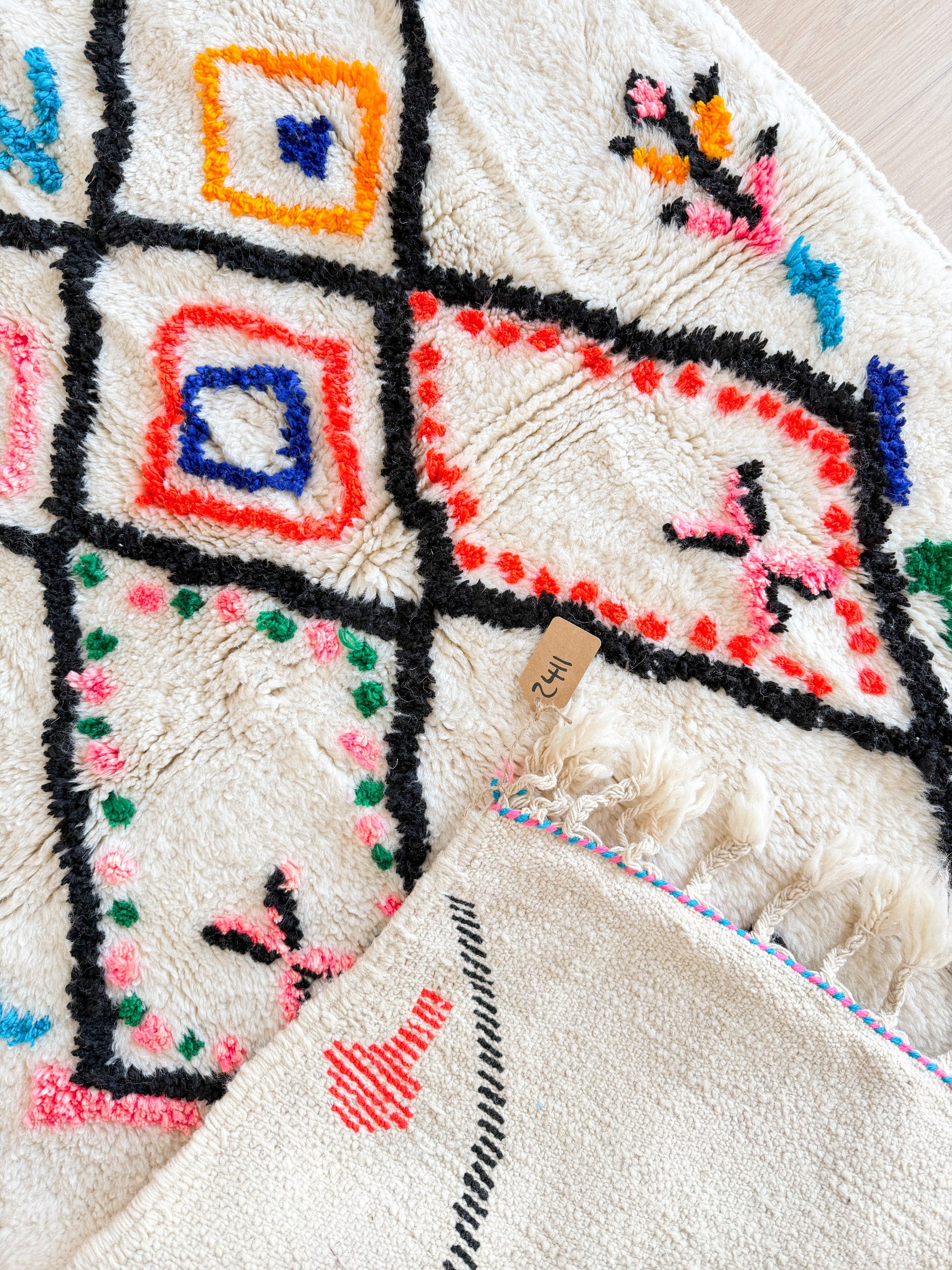 Colorful Berber rug 103 x 178 cm - No. 2411