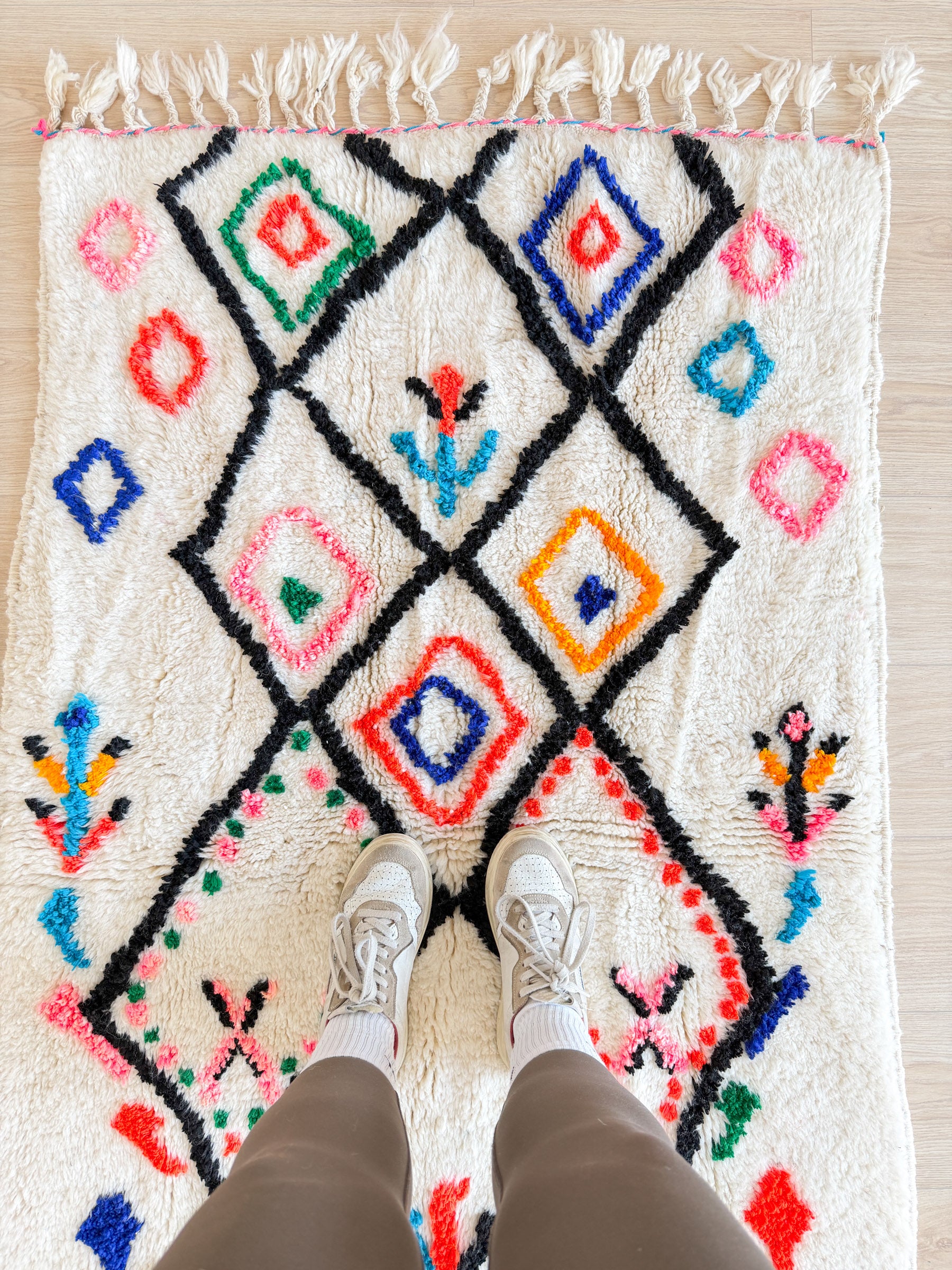 Colorful Berber rug 103 x 178 cm - No. 2411