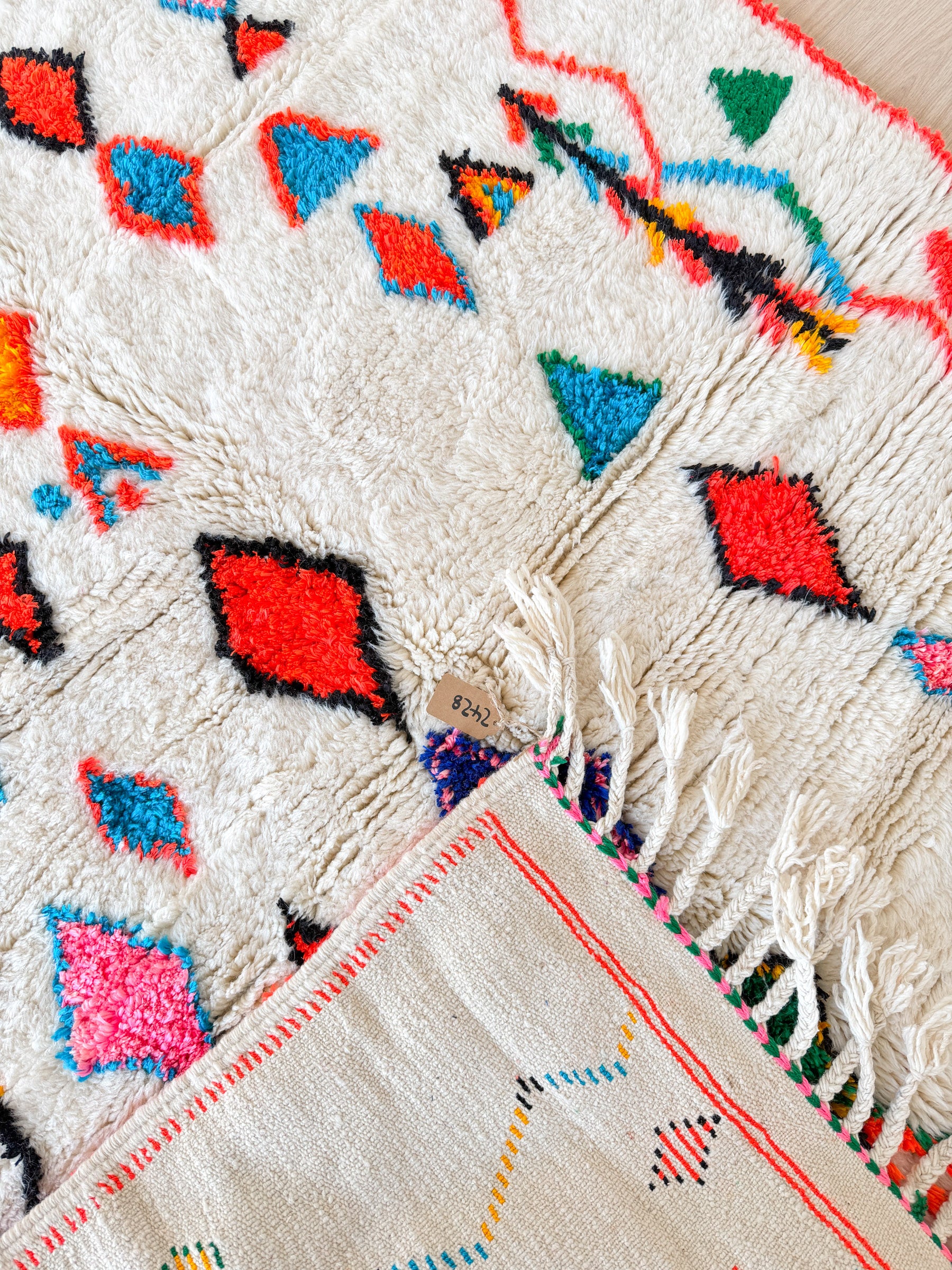 Bunter Berberteppich 147 x 218 cm - Nr. 2428