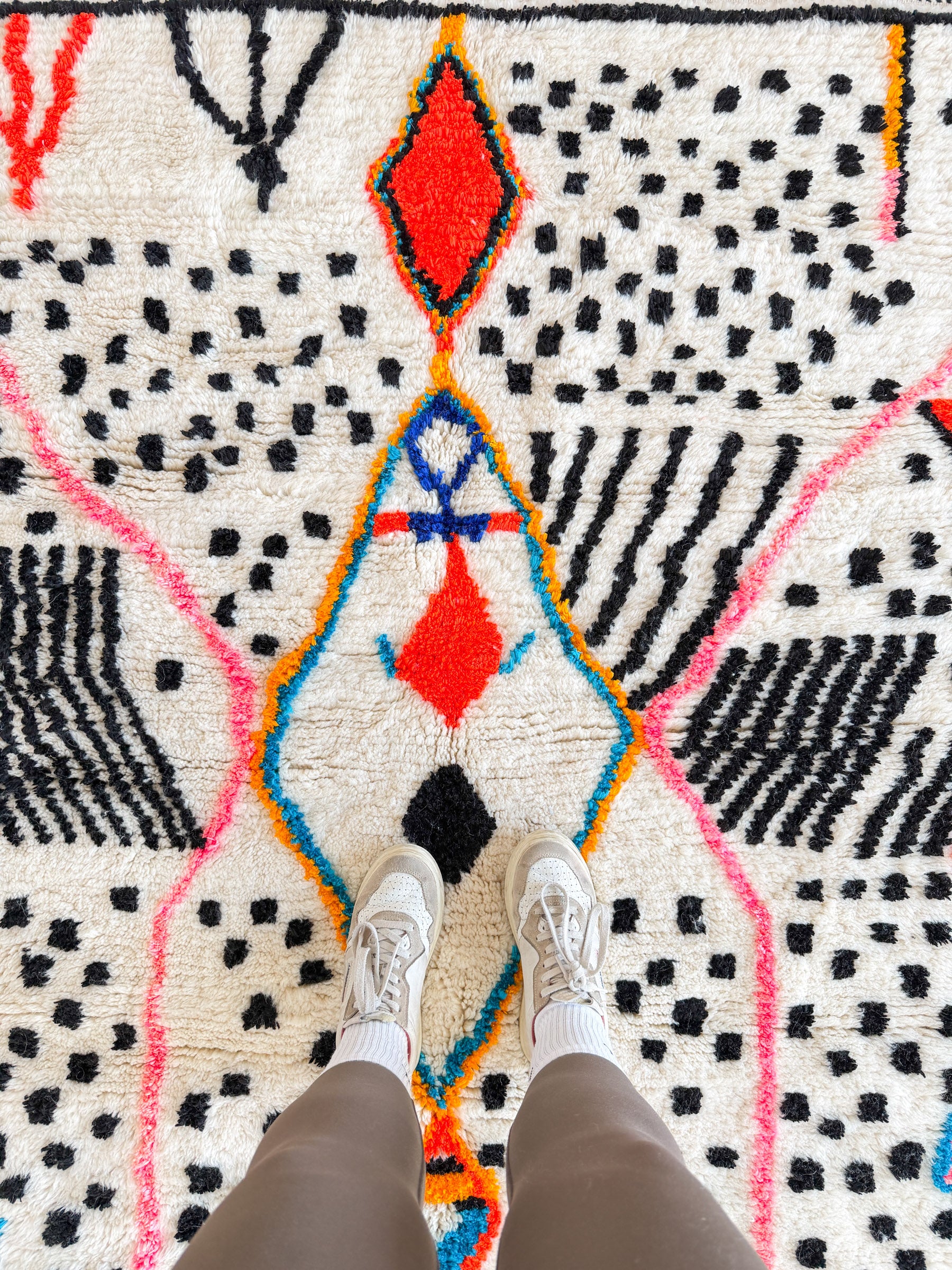 Färgglad berbermatta 142 x 207 cm - n°2404