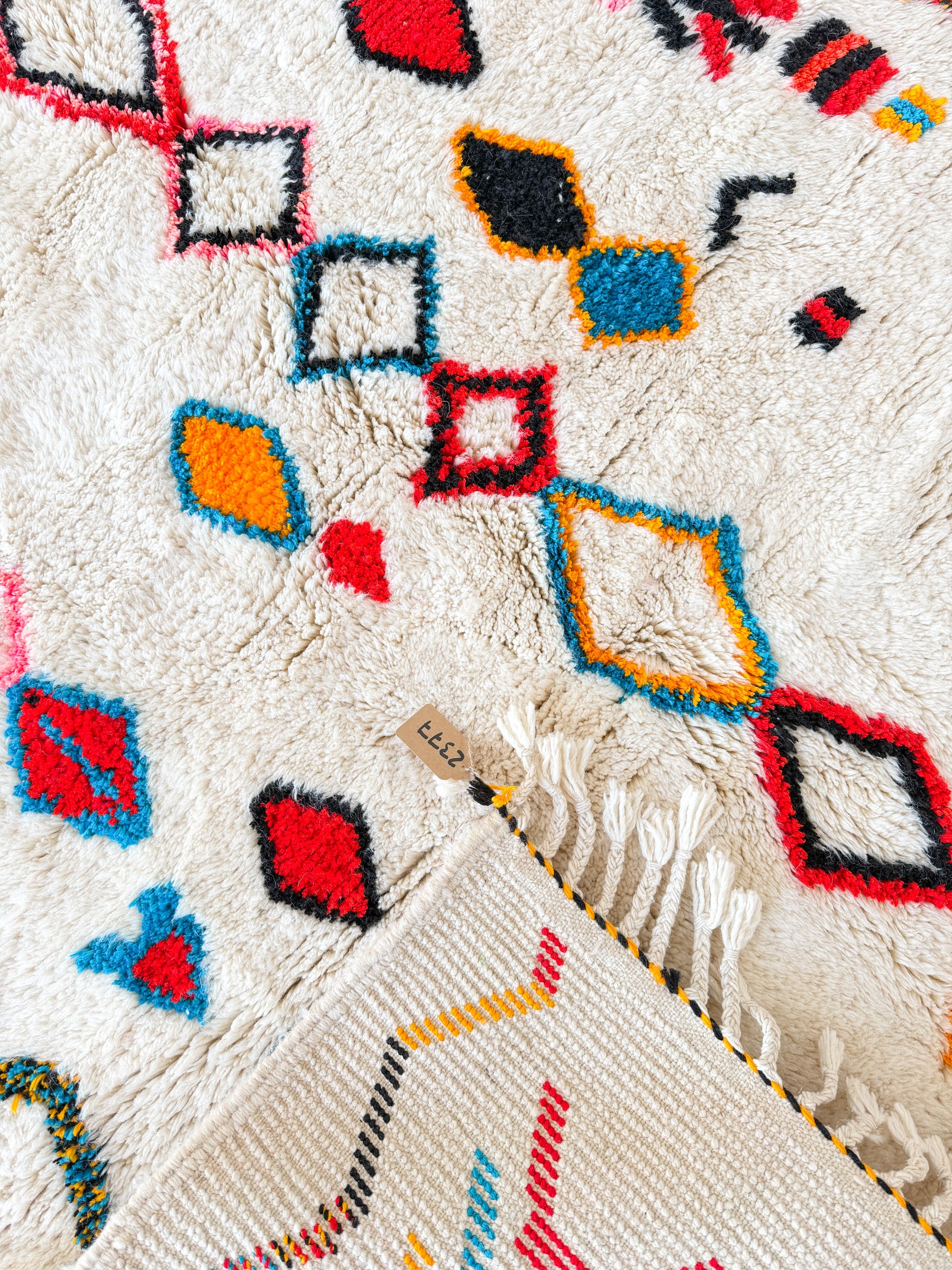 Colorful Berber rug 146 x 207 cm - No. 2377