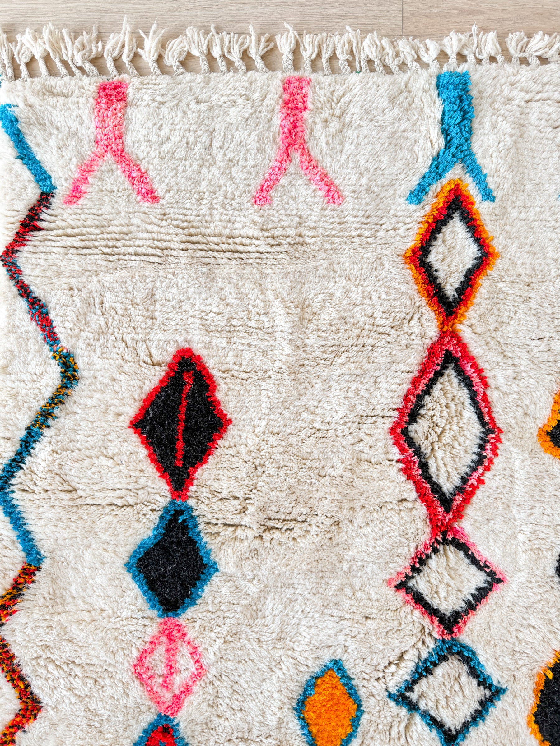 Colorful Berber rug 146 x 207 cm - No. 2377