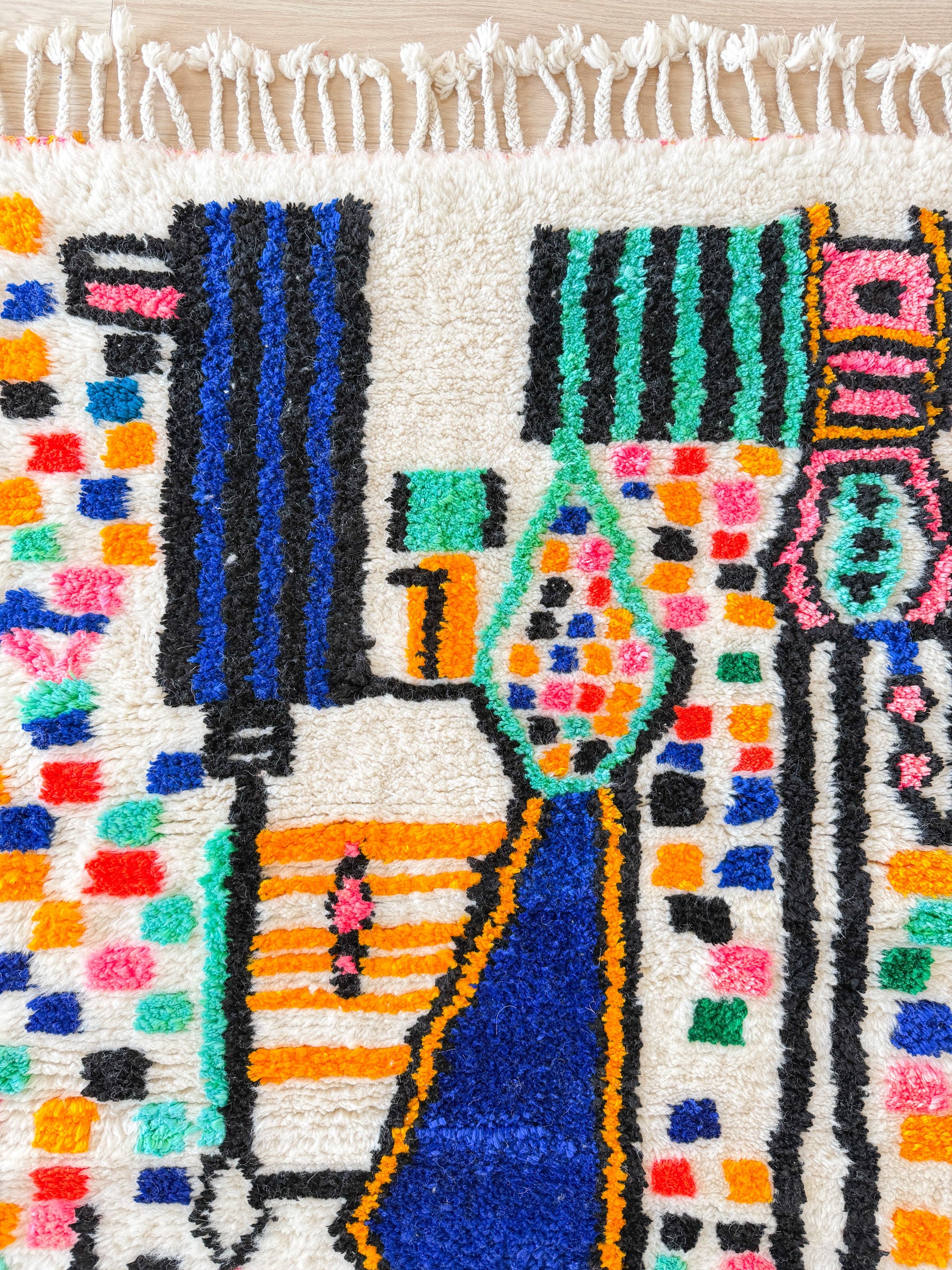 Färgglad berbermatta 102 x 171 cm - n°2467