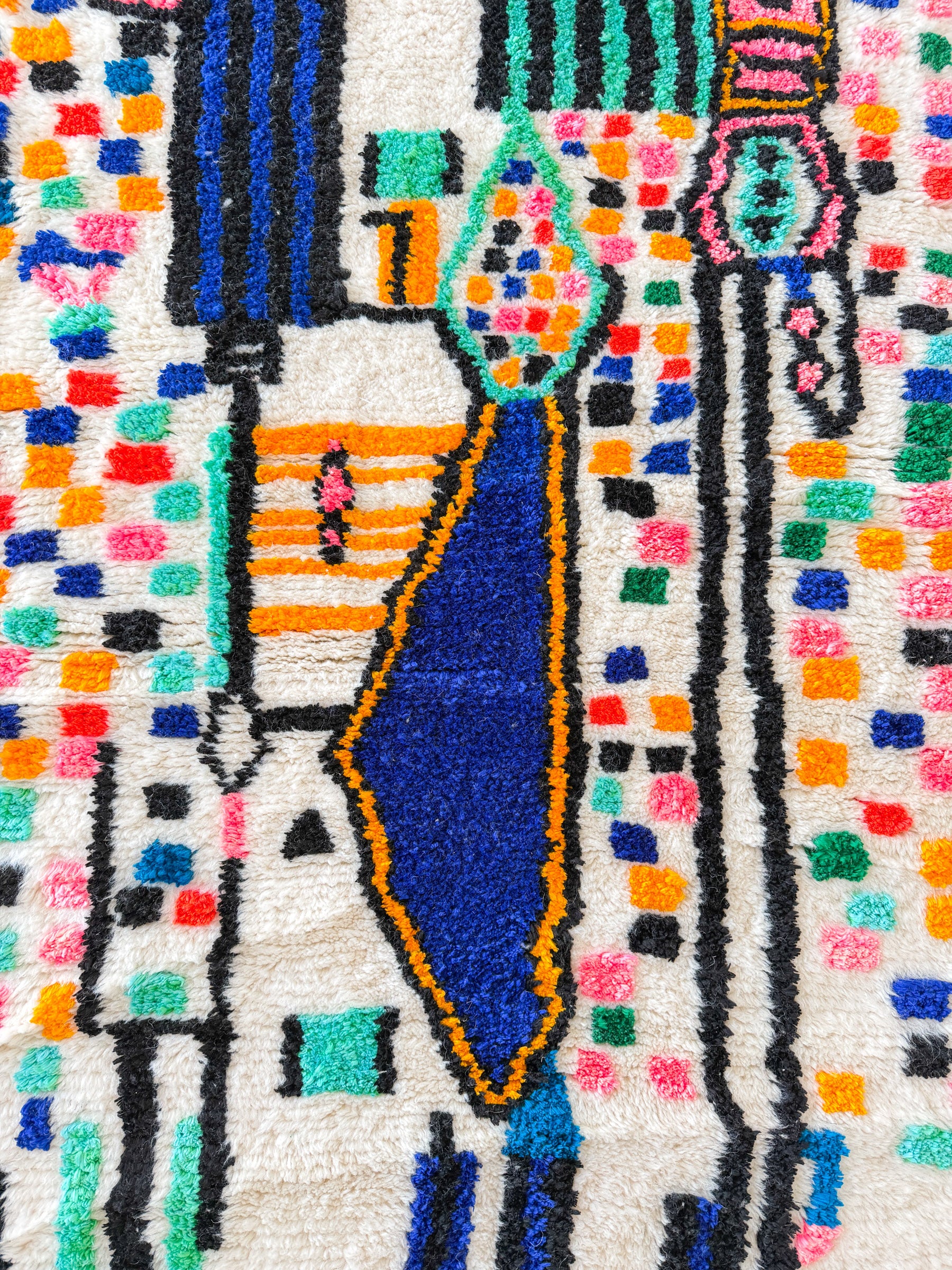Bunter Berberteppich 102 x 171 cm - Nr. 2467