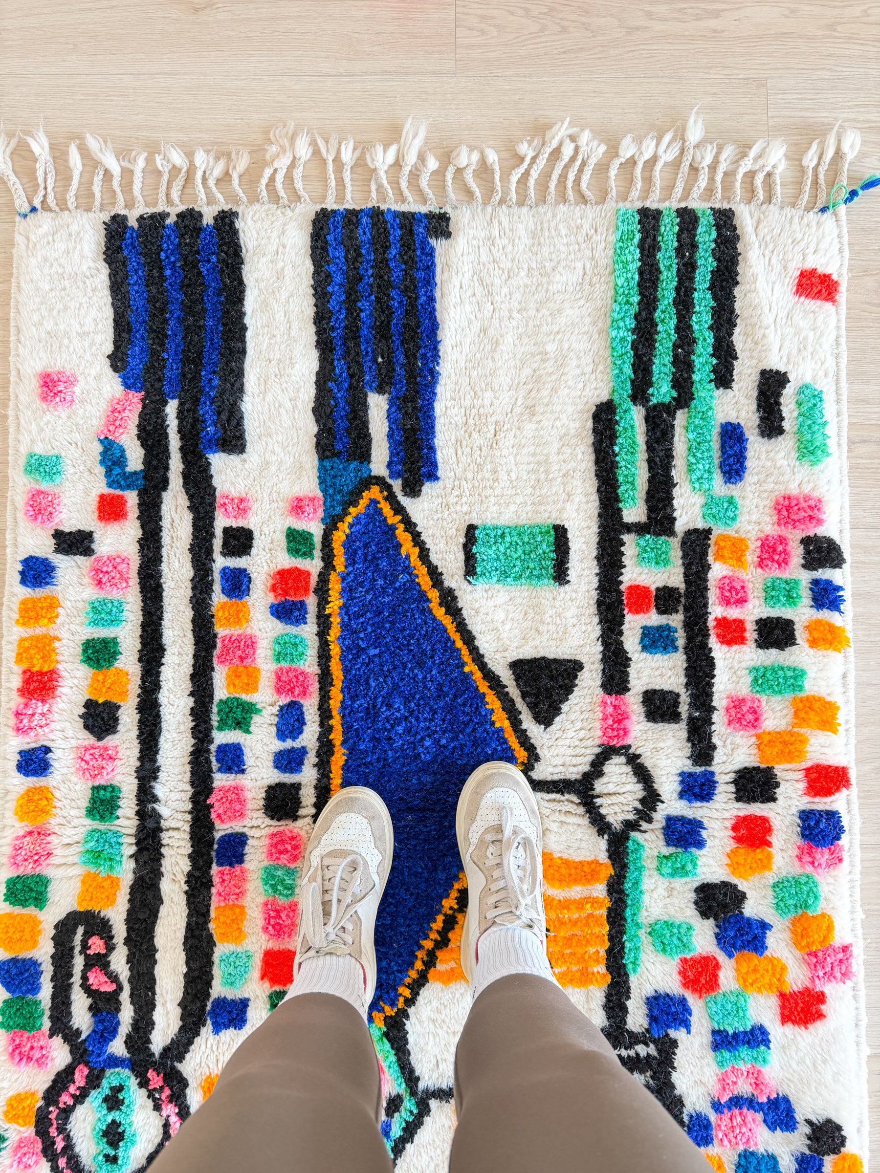 Colorful Berber rug 103 x 163 cm - No. 2441