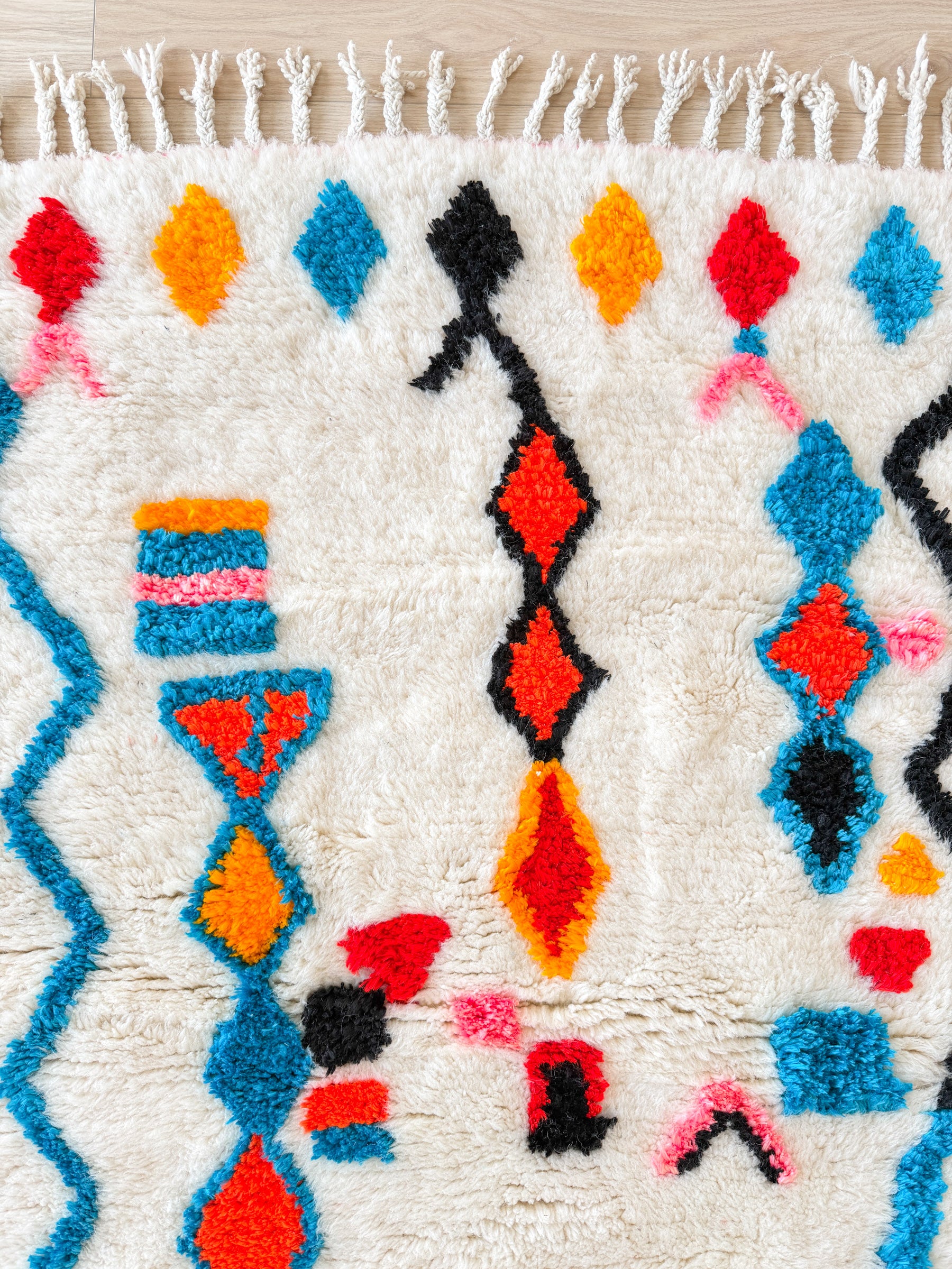 Colorful Berber rug 95 x 168 cm - No. 2402