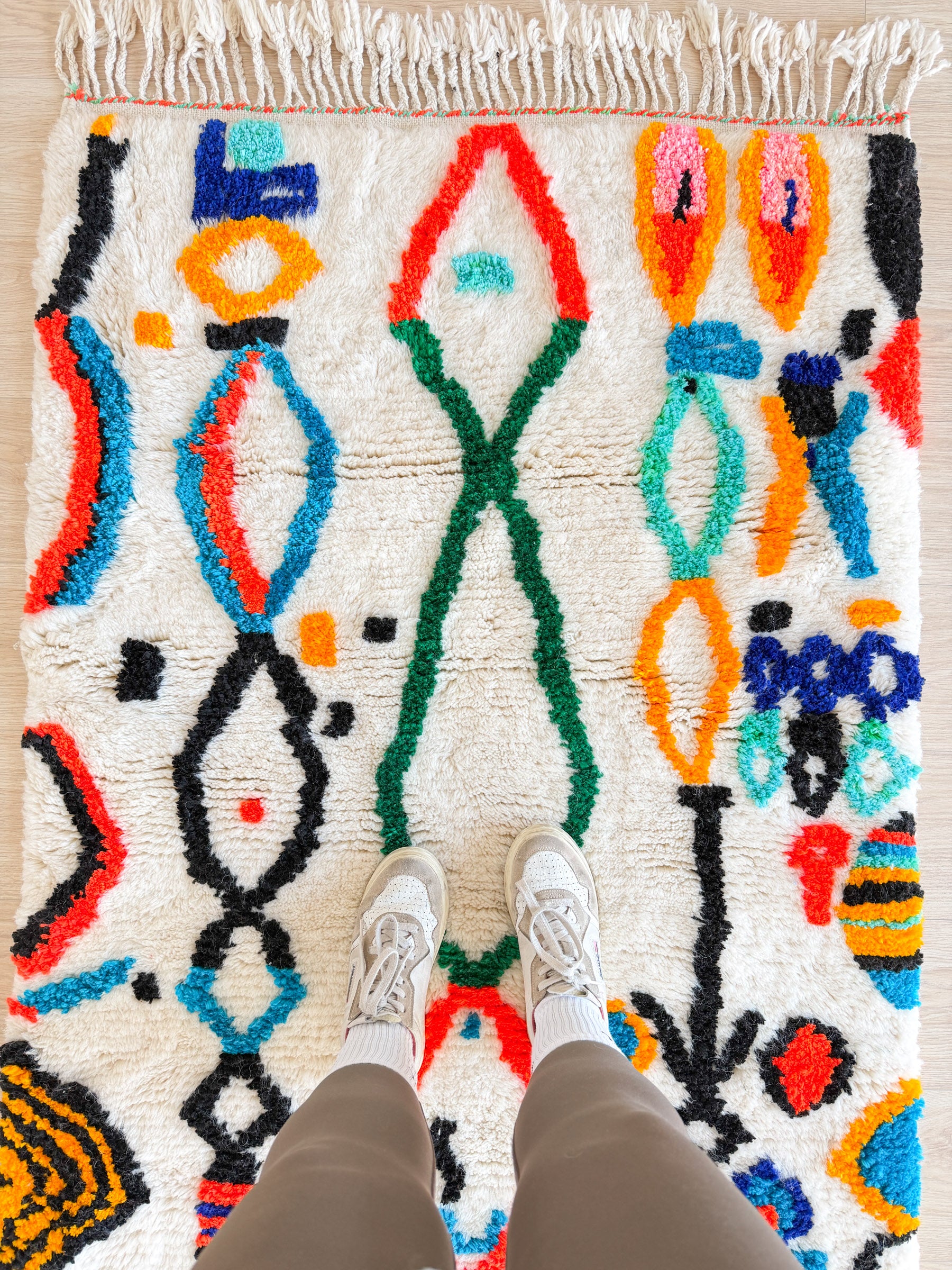 Colorful Berber rug 102 x 169 cm - No. 2406