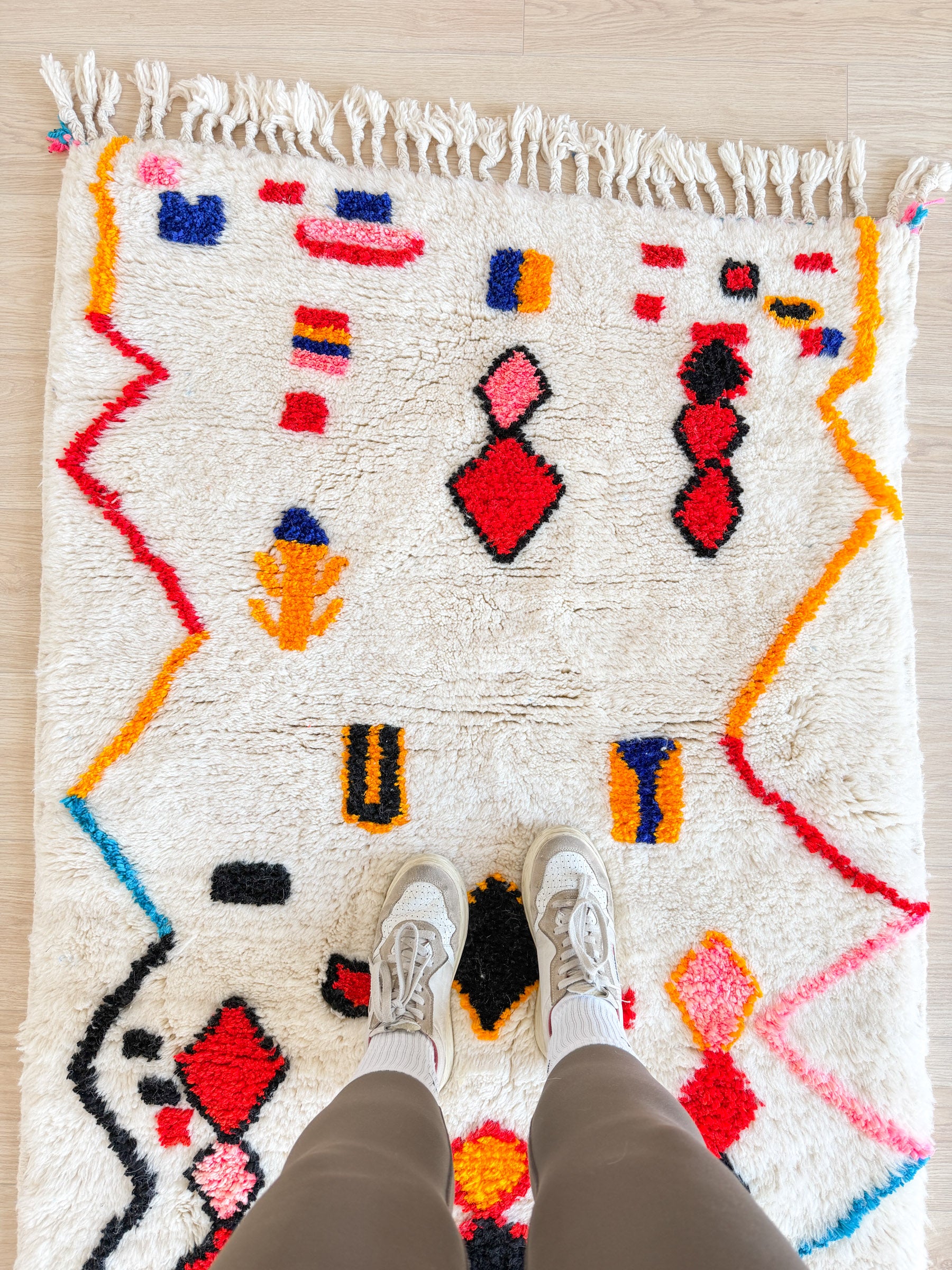 Kleurrijk Berber tapijt 101 x 172 cm - n°2429