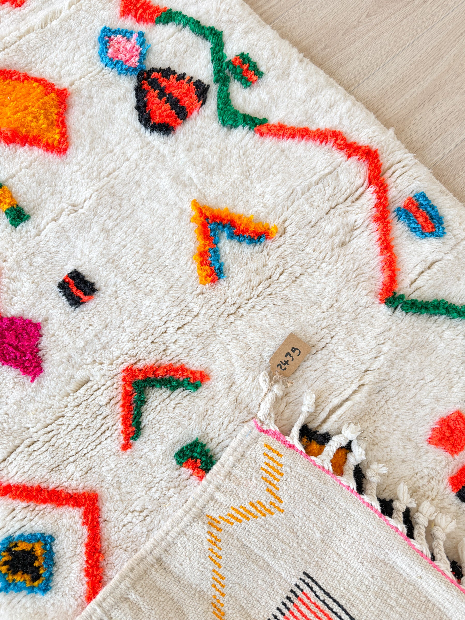 Kleurrijk Berber tapijt 96 x 169 cm - n°2439