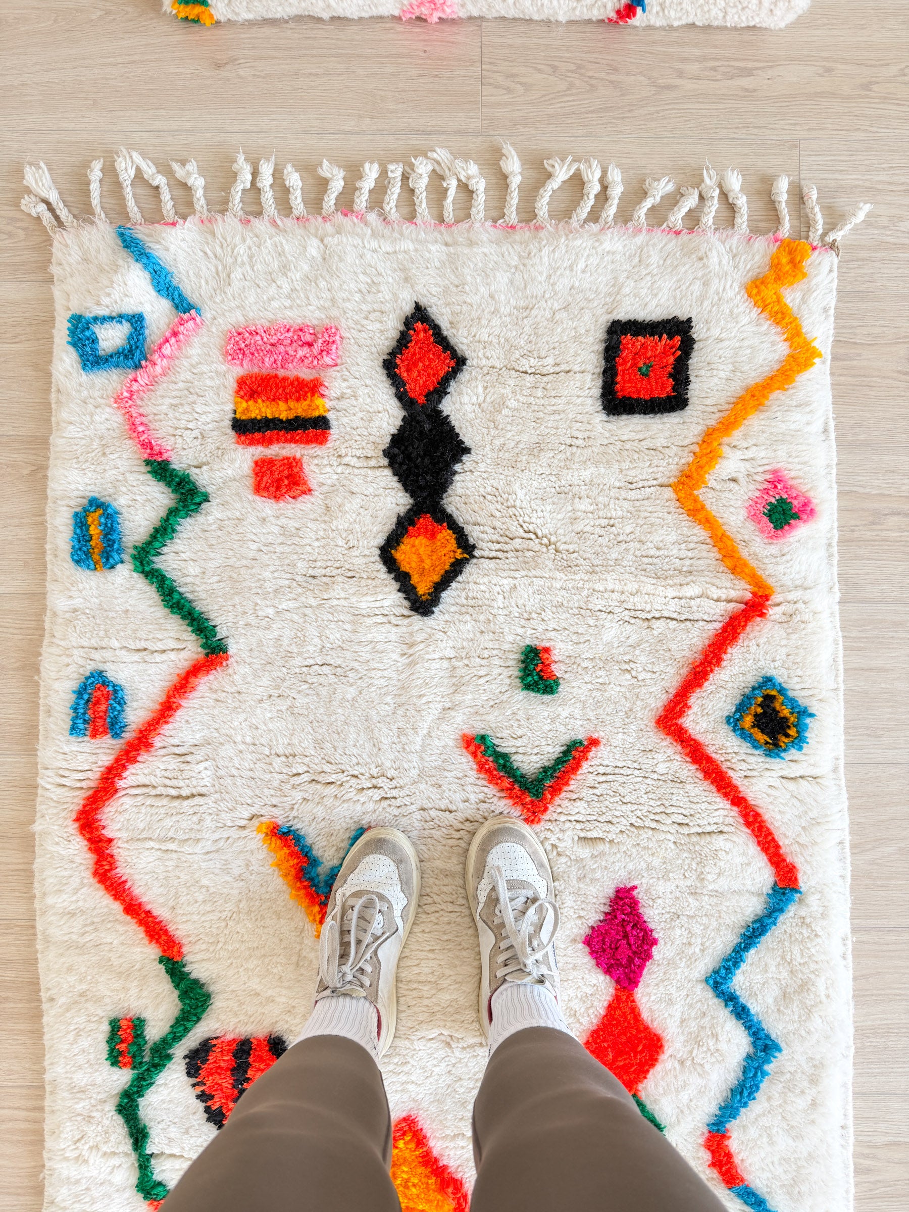 Colorful Berber rug 96 x 169 cm - No. 2439