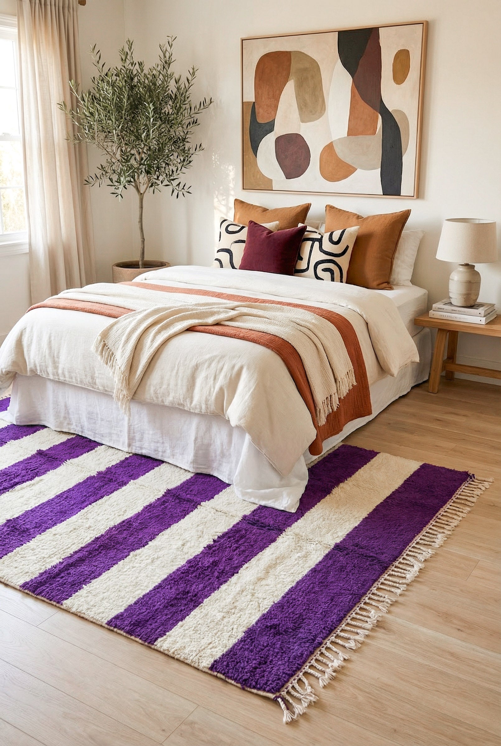 Colorful Moroccan Rug 143 x 260 cm / 4.7 x 8.5 ft - n°1324